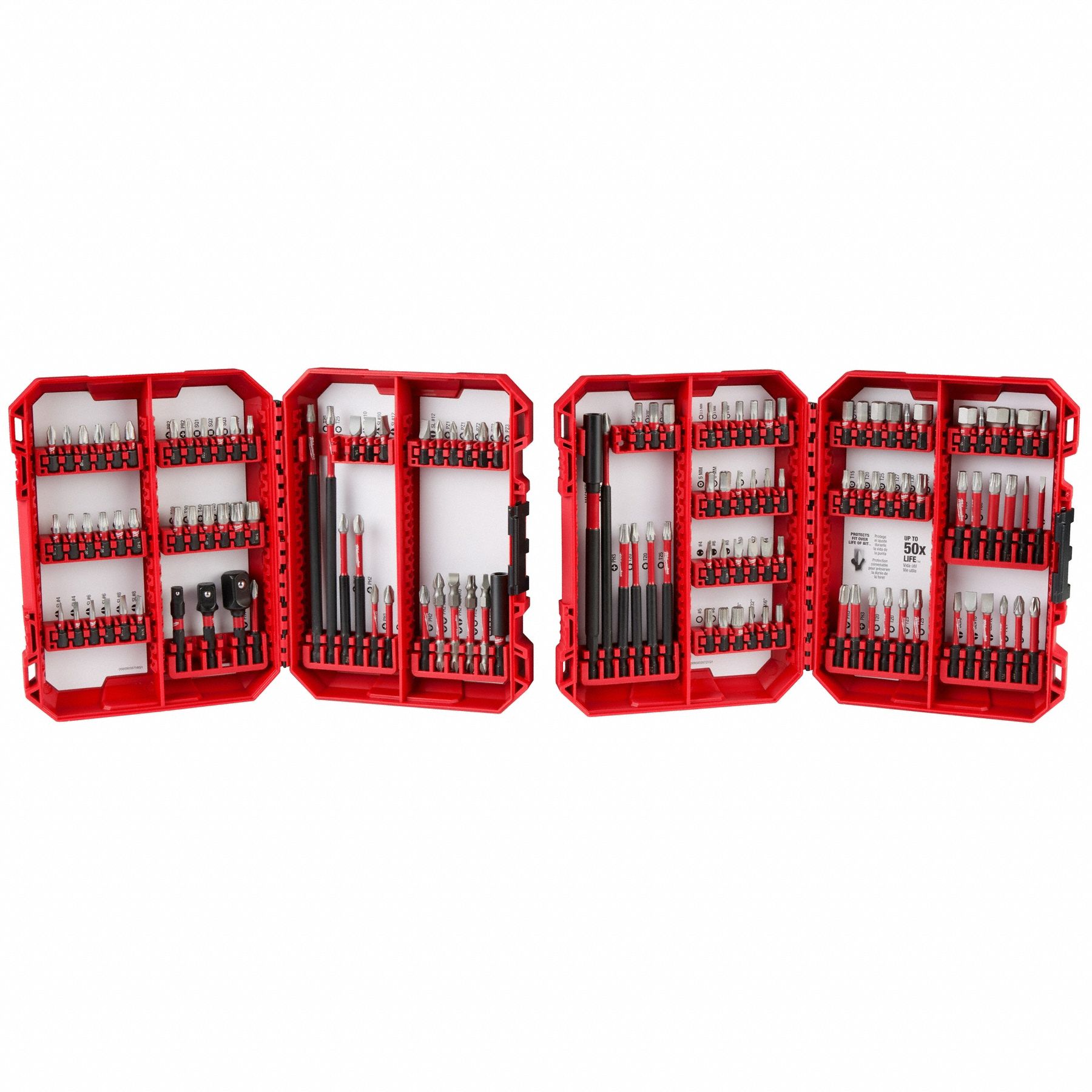 Driver Bit Set Includes Case 124 Pieces