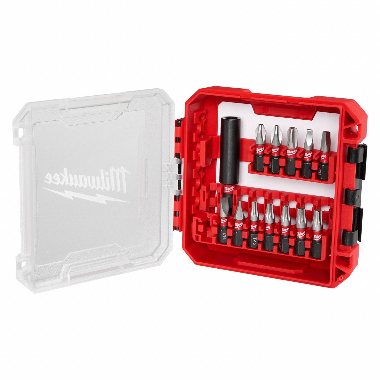 SCREWDRIVER BIT SET,13 PIECES,1/4IN HANK