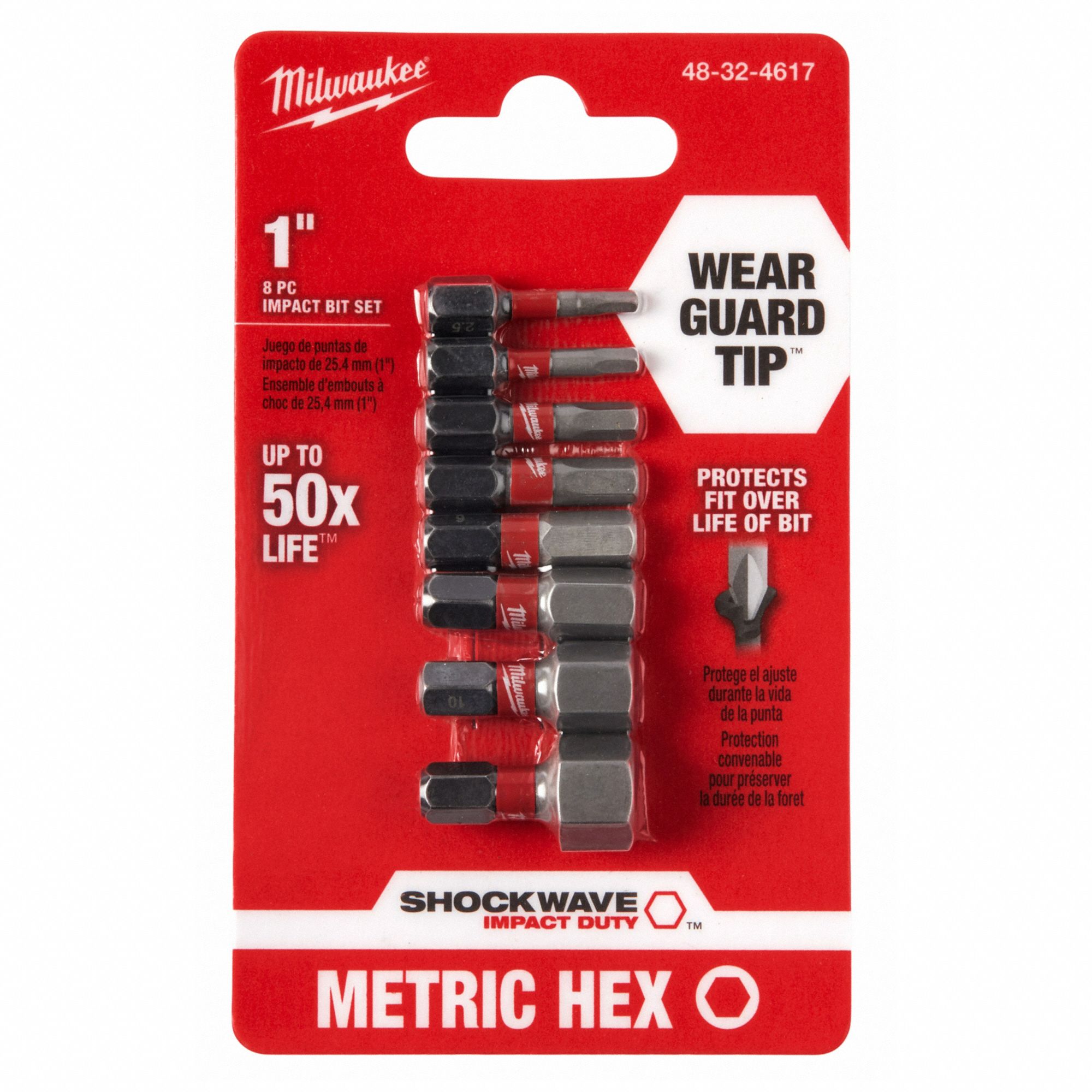 MILWAUKEE, Insert Bit Set, 1/4 in Hex Shank Size, Insert Bit Set
