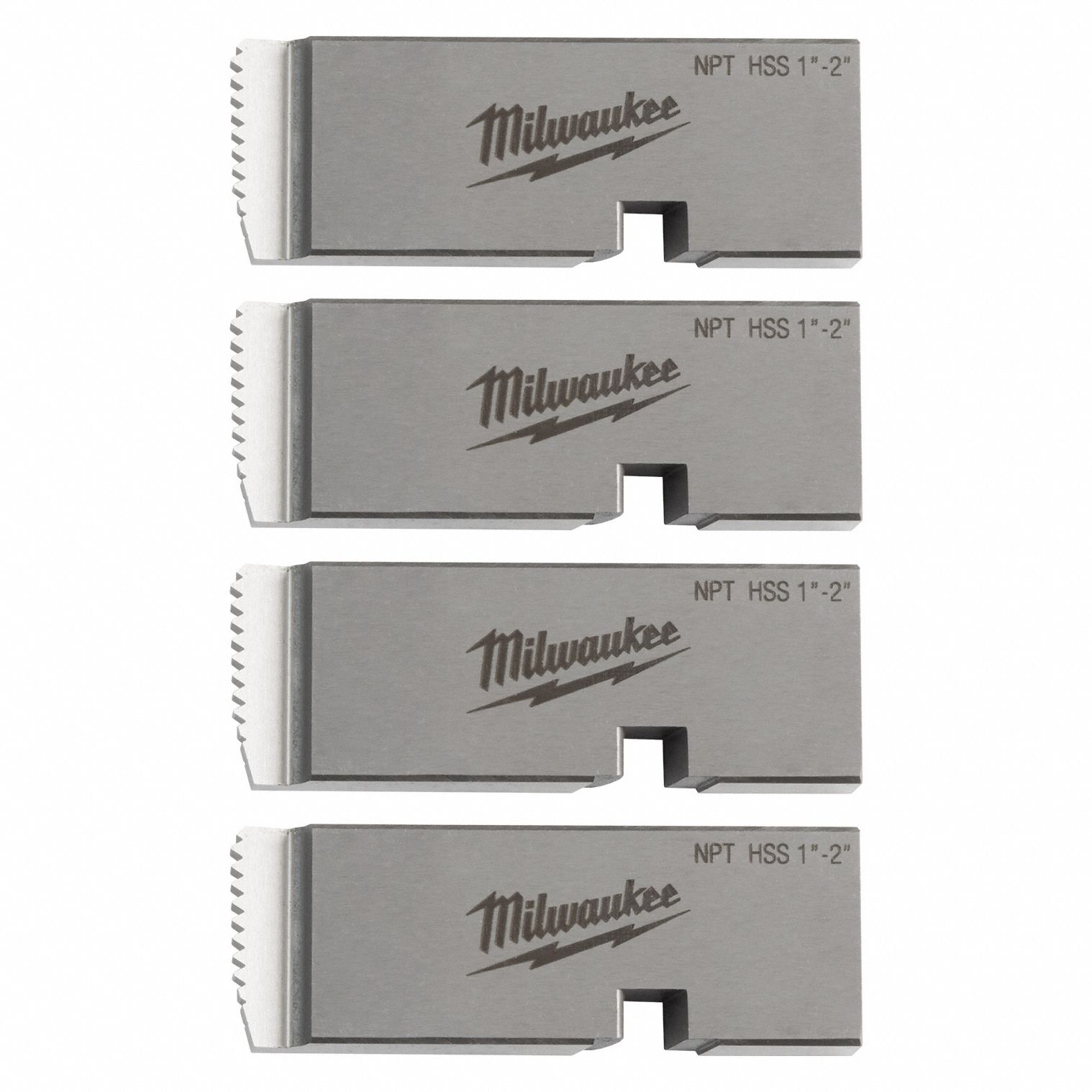 Pipe Threading Die: For Universal Heads, 1 in to 2 in Pipe, Conduit/Galvanized Steel/Iron, NPT