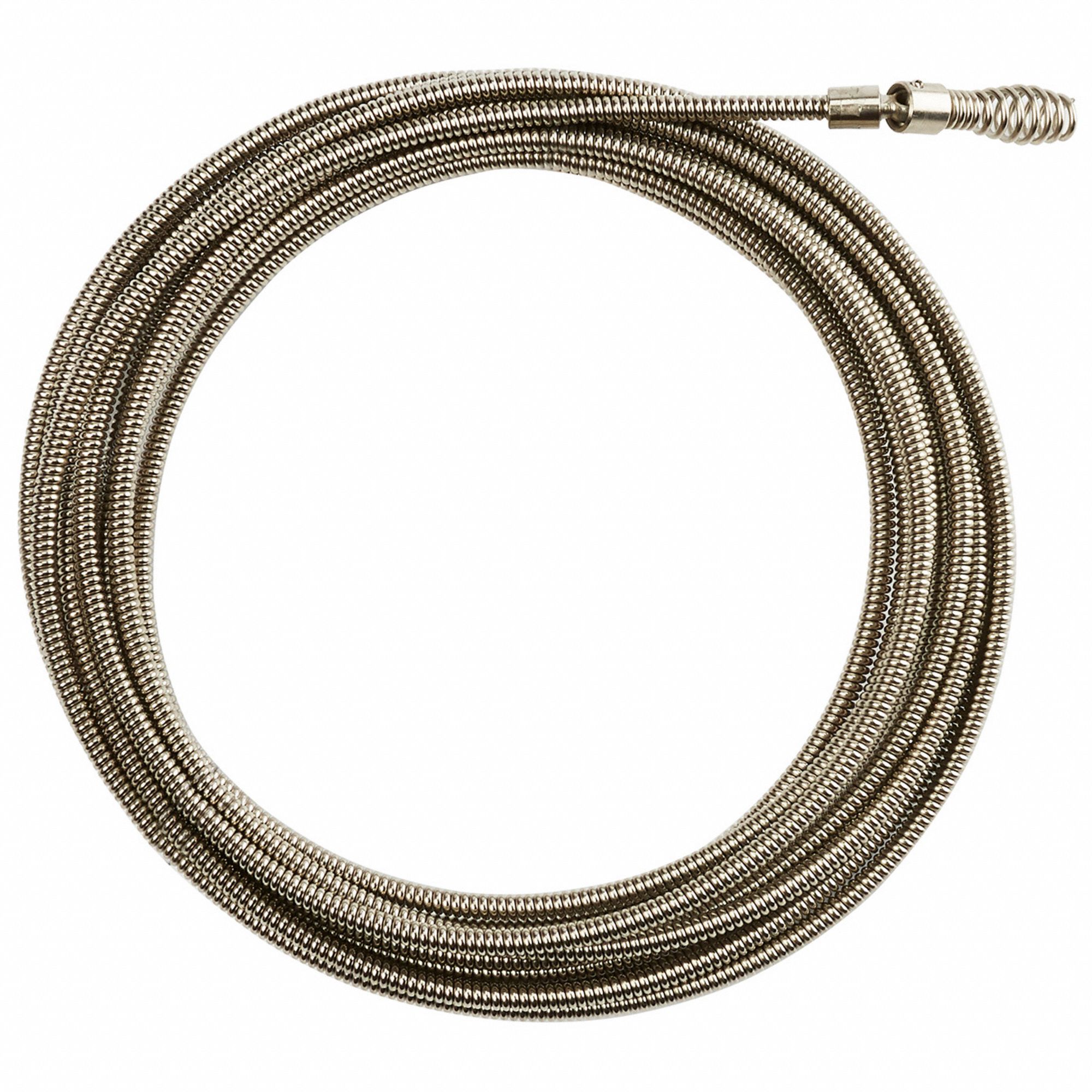 Drain Cleaning Cable: 1/4 in Dia., 25 ft Lg., Inner Core, Drop Head Auger