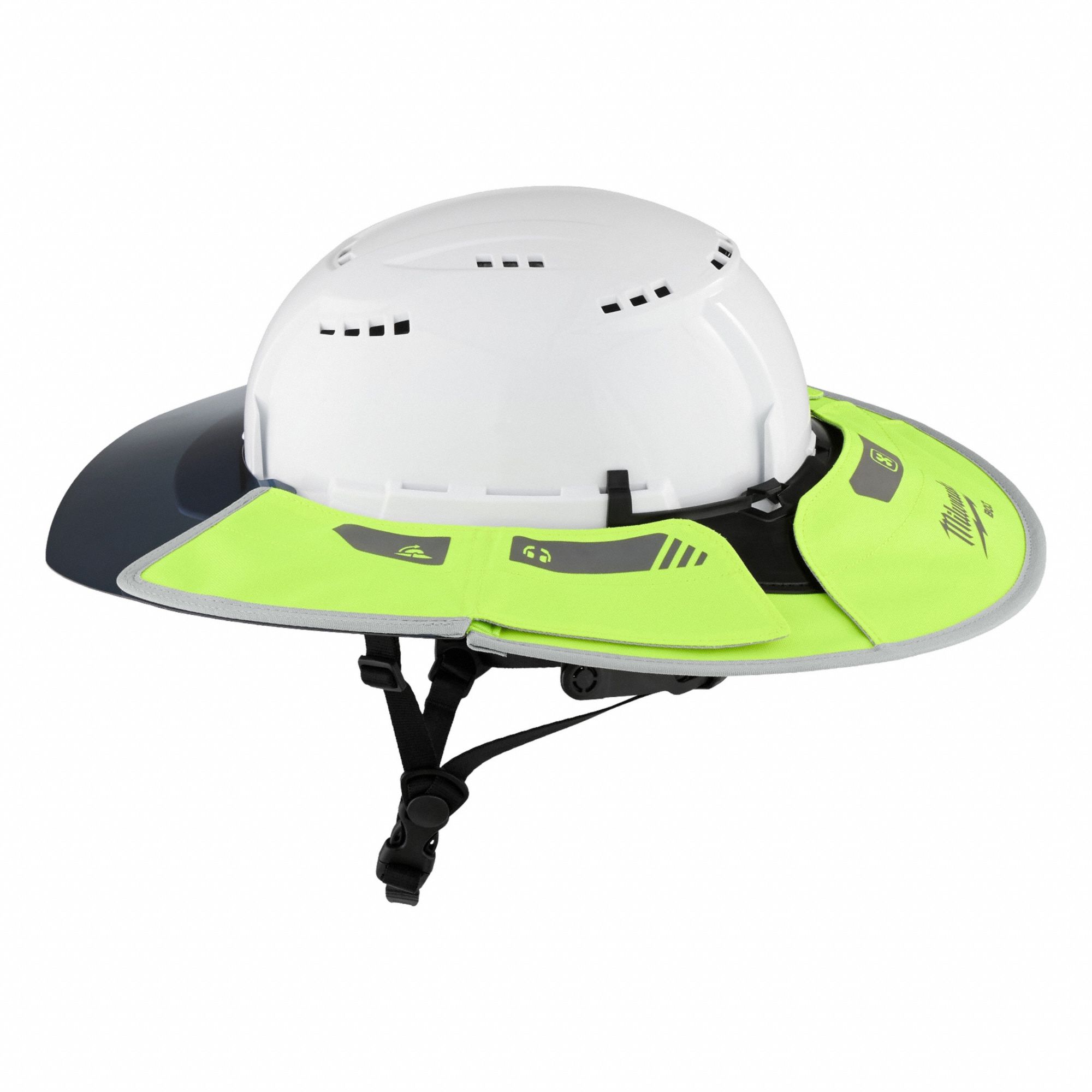 Sun Visor: Green, Polyester, Suspension Mount