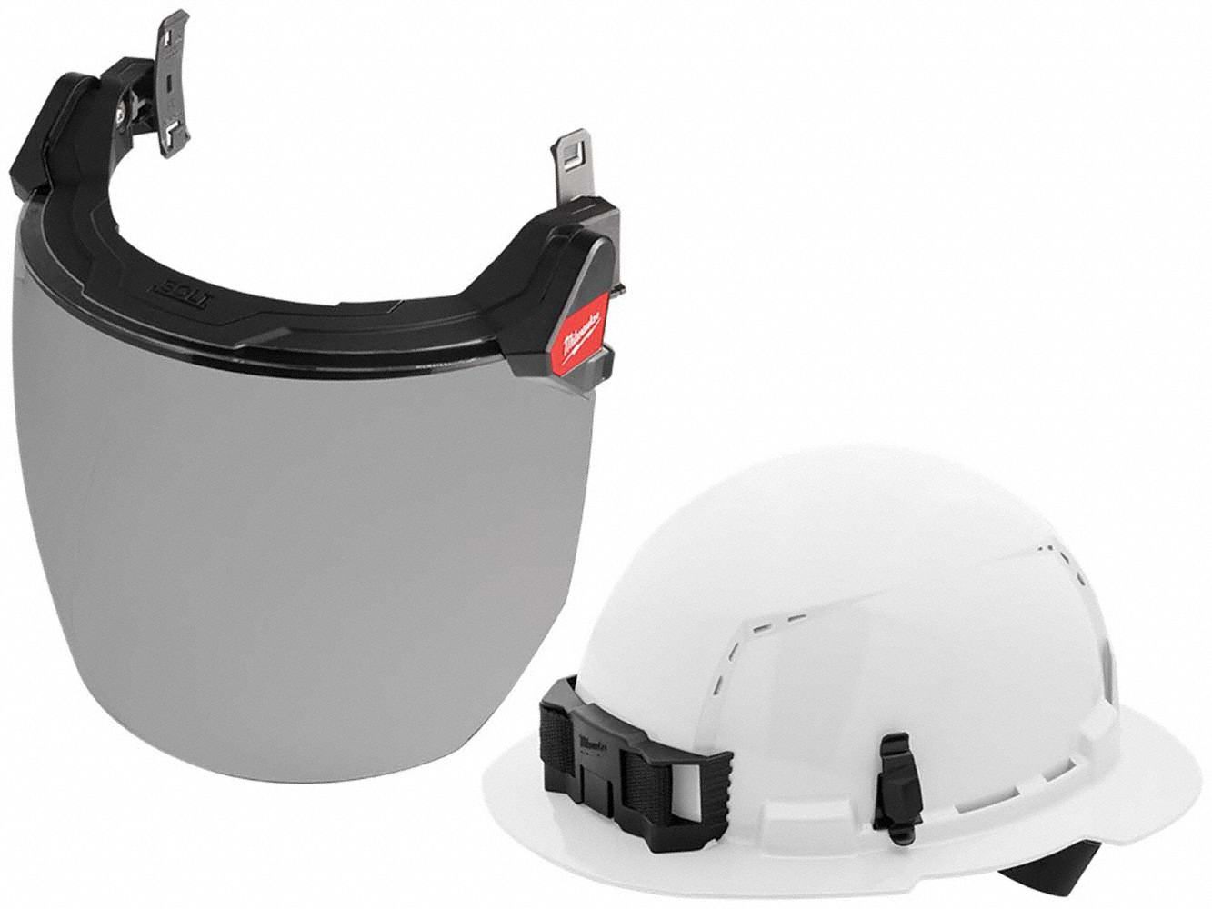 Hard Hat Kit: Type 1, Class C, White, Vented, 4 Point Ratchet