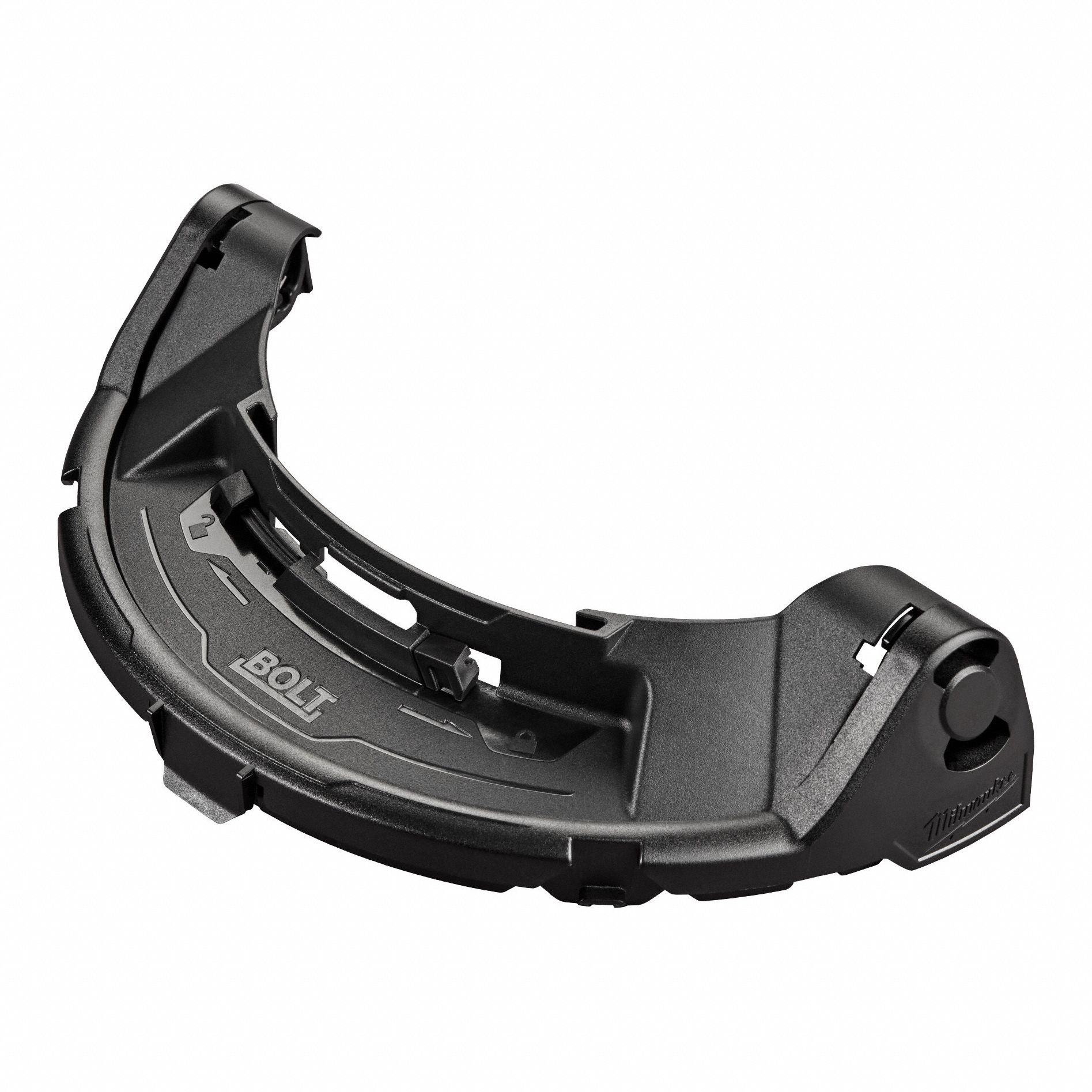 Face Shield Frame: Slotted Attachment Type, ABS Plastic/Polycarbonate, Clear