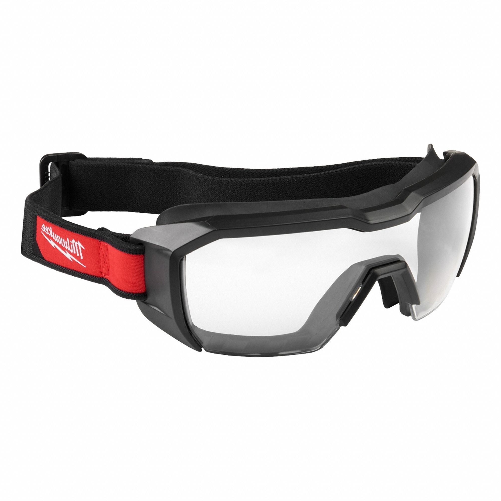 Safety Goggles: Clear Lens Color, Anti-Fog/Scratch-Resistant, Direct