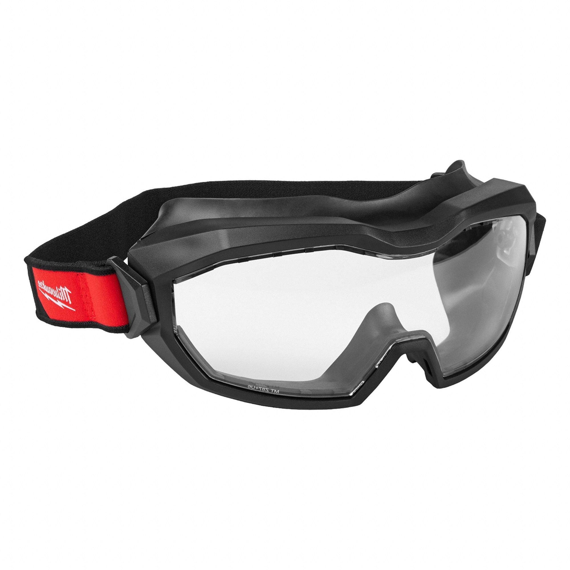 Safety Goggles: Clear Lens Color, Anti-Fog/Scratch-Resistant, Direct