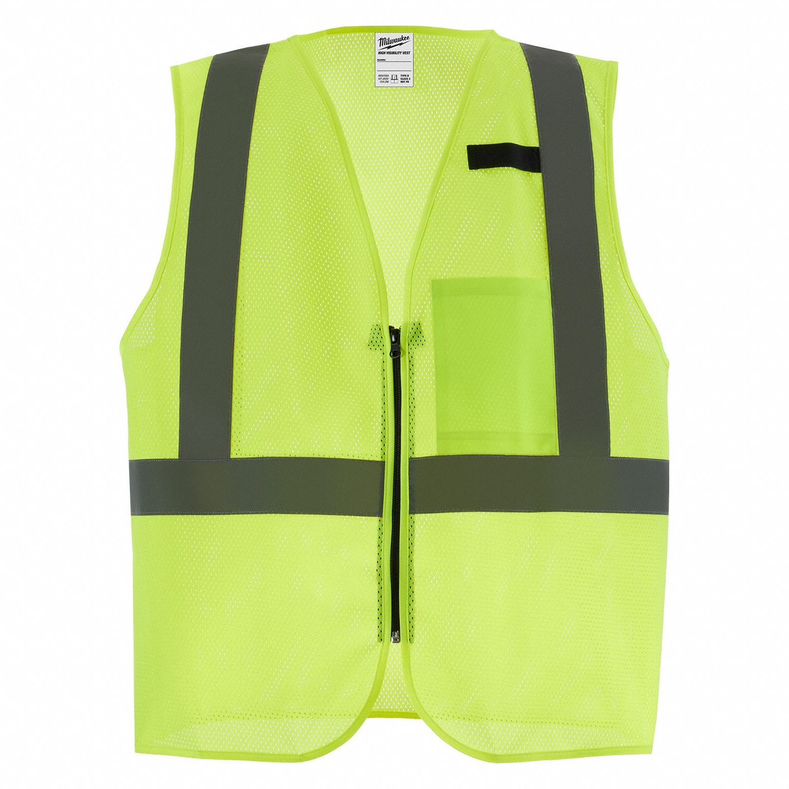 MILWAUKEE, X, L/XL, Mesh Safety Vest - 819MZ5|48-73-2252 - Grainger