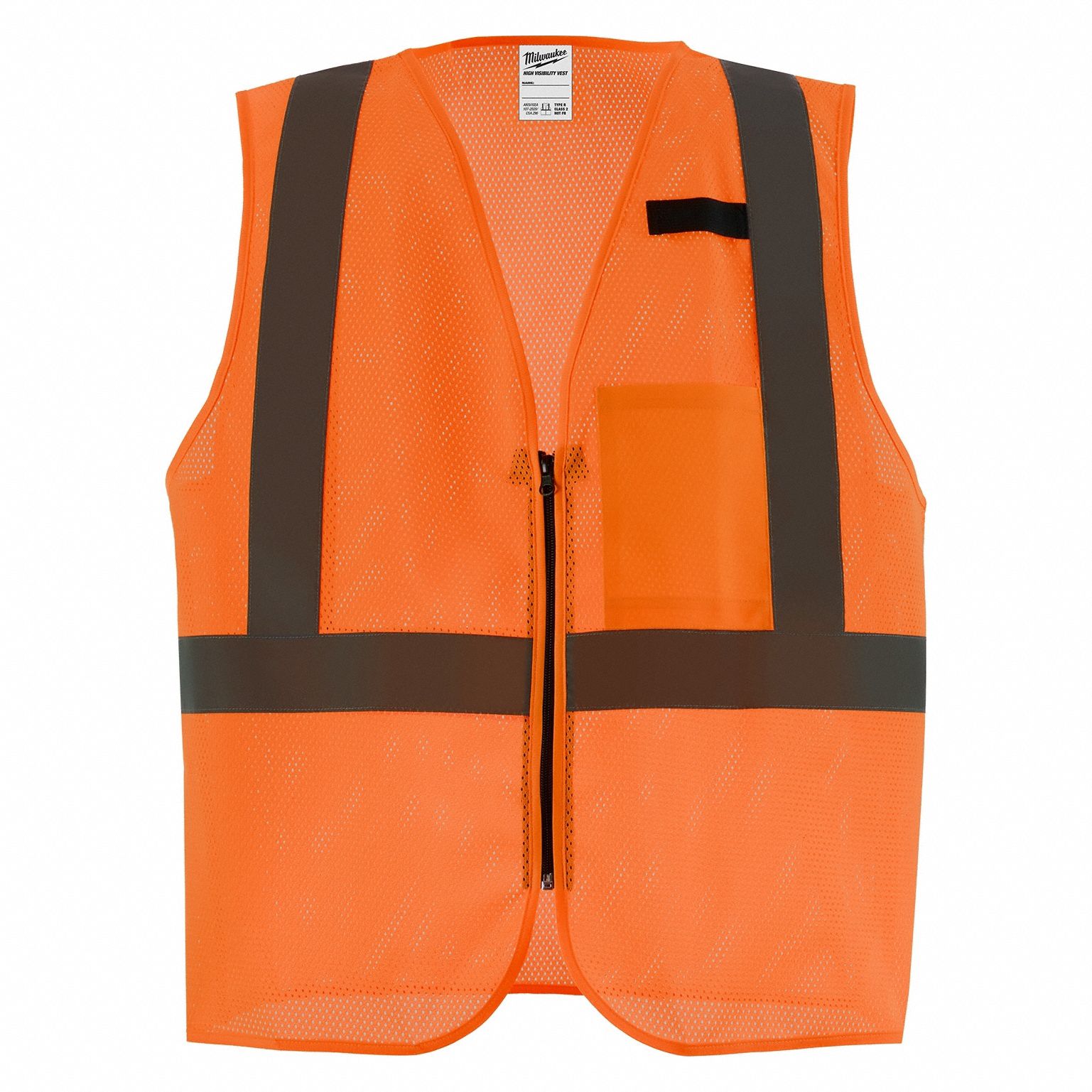 MILWAUKEE, ANSI Class 2, U, Mesh Safety Vest - 819MZ1|48-73-2246 - Grainger