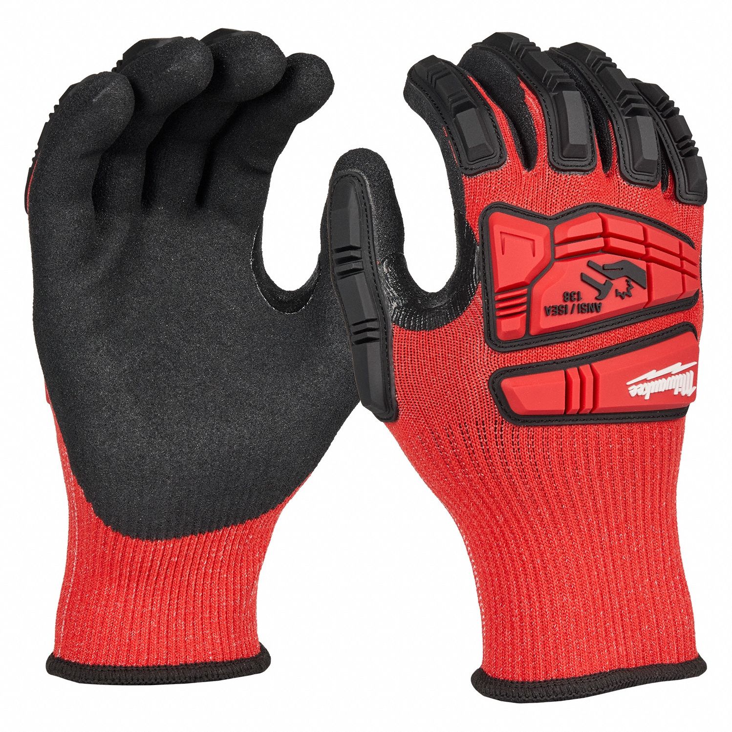 MILWAUKEE TOOL & EQUIPMENT, M, ANSI Cut Level A3, Work Gloves - 820LG2 ...