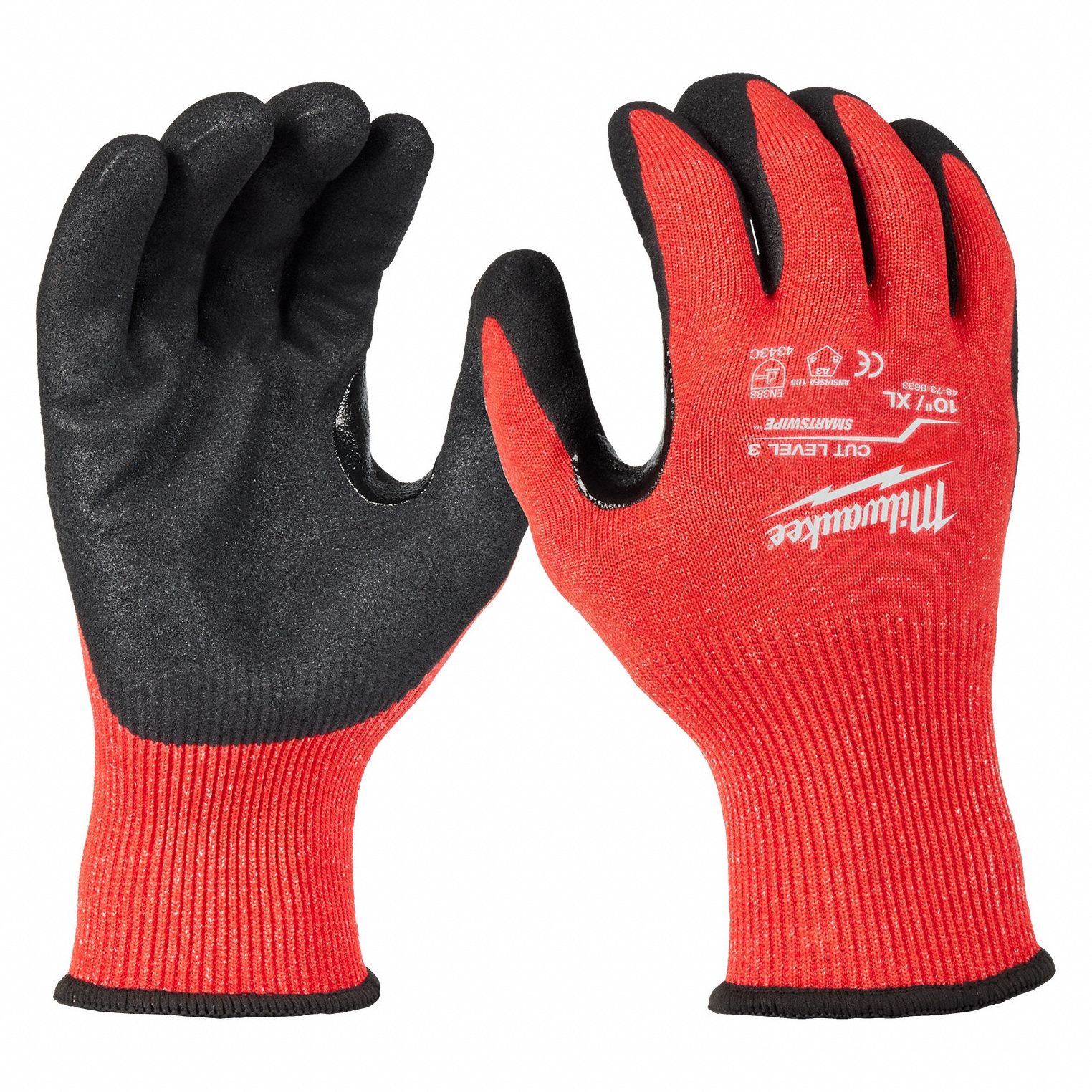 MILWAUKEE TOOL & EQUIPMENT, XL, ANSI Cut Level A3, Work Gloves 820LK2