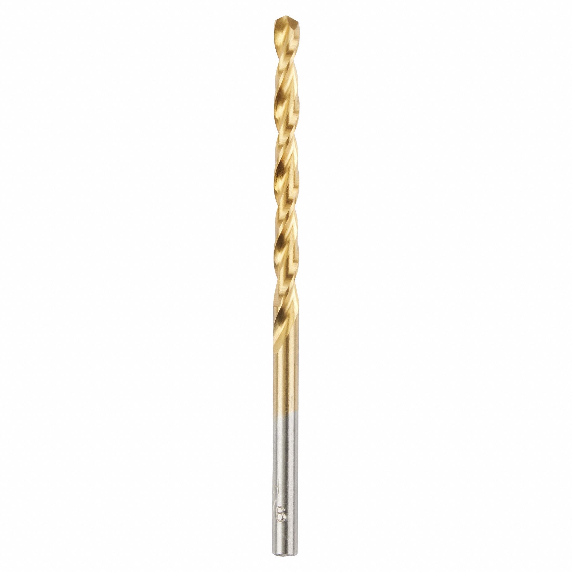 HEX SHANK DRILL BIT, 9/64 IN DRILL BIT SIZE, 1¾ IN FLUTE L, 2⅞ IN L