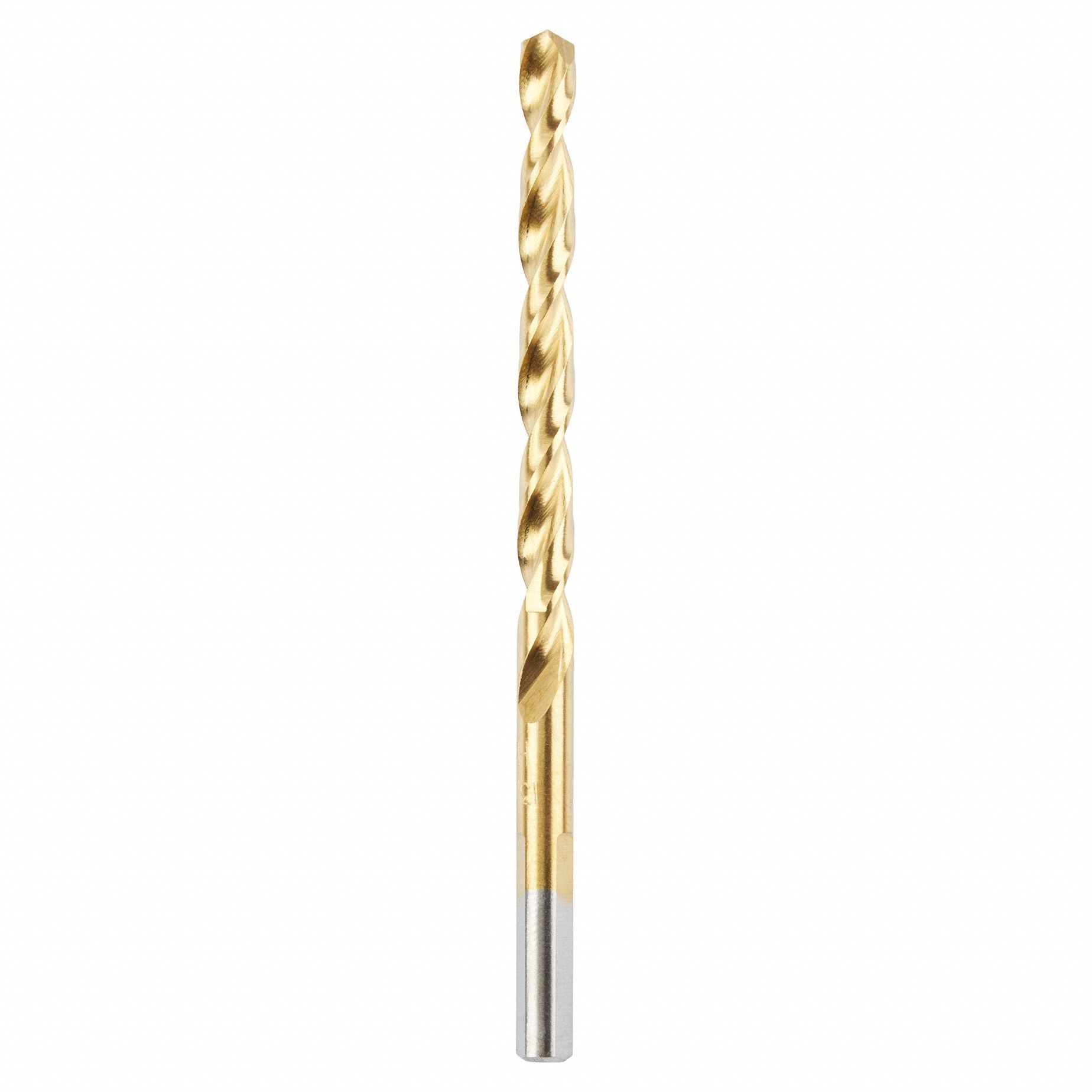 HEX SHANK DRILL BIT, 13/64 IN DRILL BIT SIZE, 2½ IN FLUTE L, 3⅝ IN L