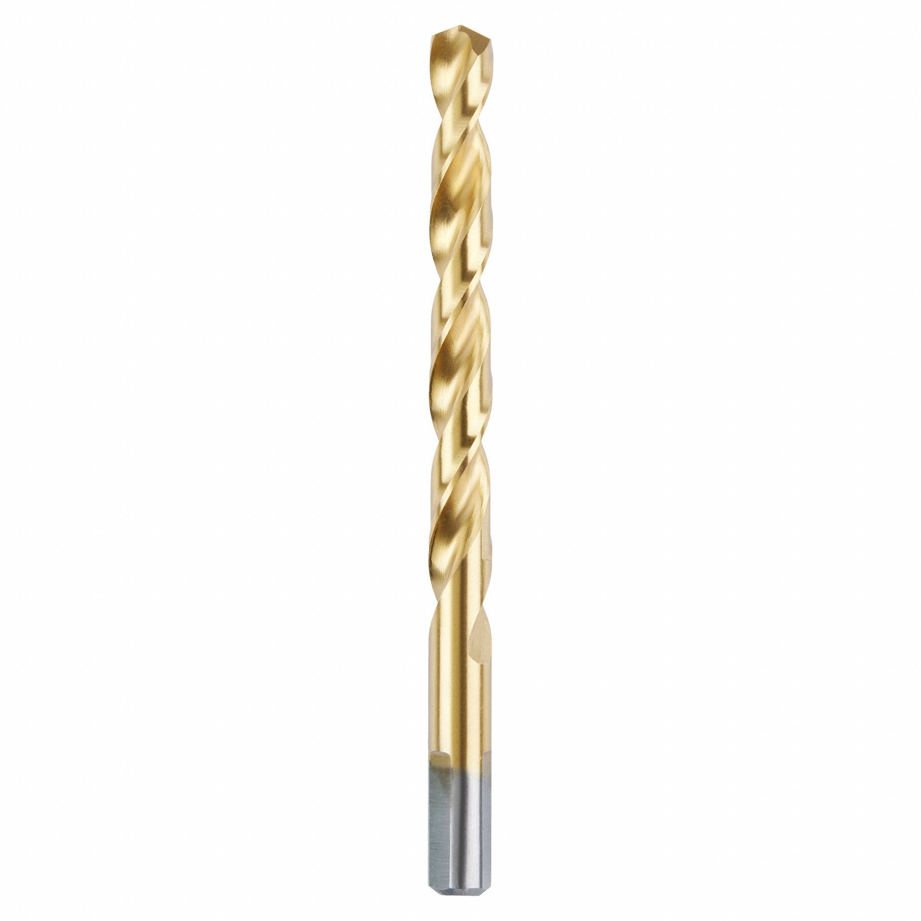 HEX SHANK DRILL BIT, ⅜ IN DRILL BIT SIZE, 3⅝ IN FLUTE L, 5 IN L