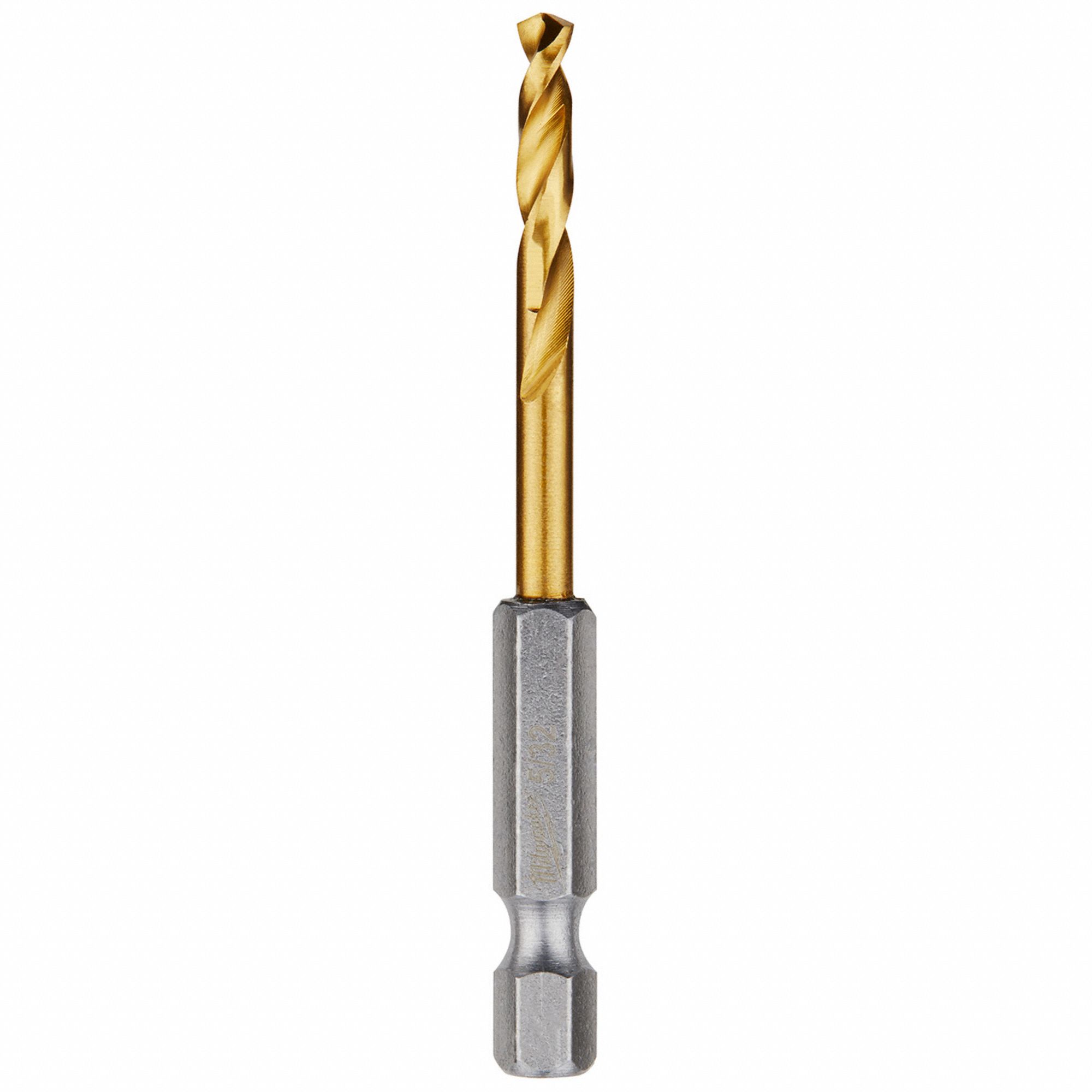 MILWAUKEE, 5/32 in Drill Bit Size, 1 in Flute Lg, Hex Shank Drill Bit 45KM7448894607 Grainger