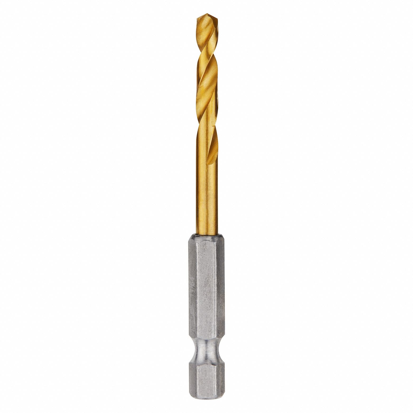 HEX SHANK DRILL BIT, 11/64 IN DRILL BIT SIZE, 1 1/16 IN FLUTE L, ¼ IN SHANK HEX