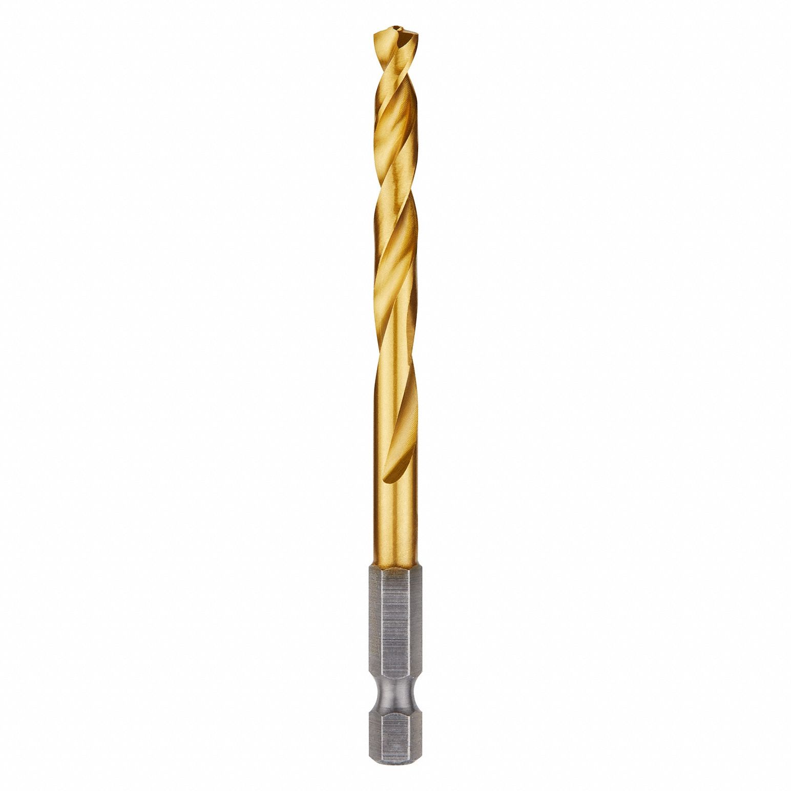 HEX SHANK DRILL BIT, 15/64 IN DRILL BIT SIZE, 2 5/16 IN FLUTE L, ¼ IN SHANK HEX