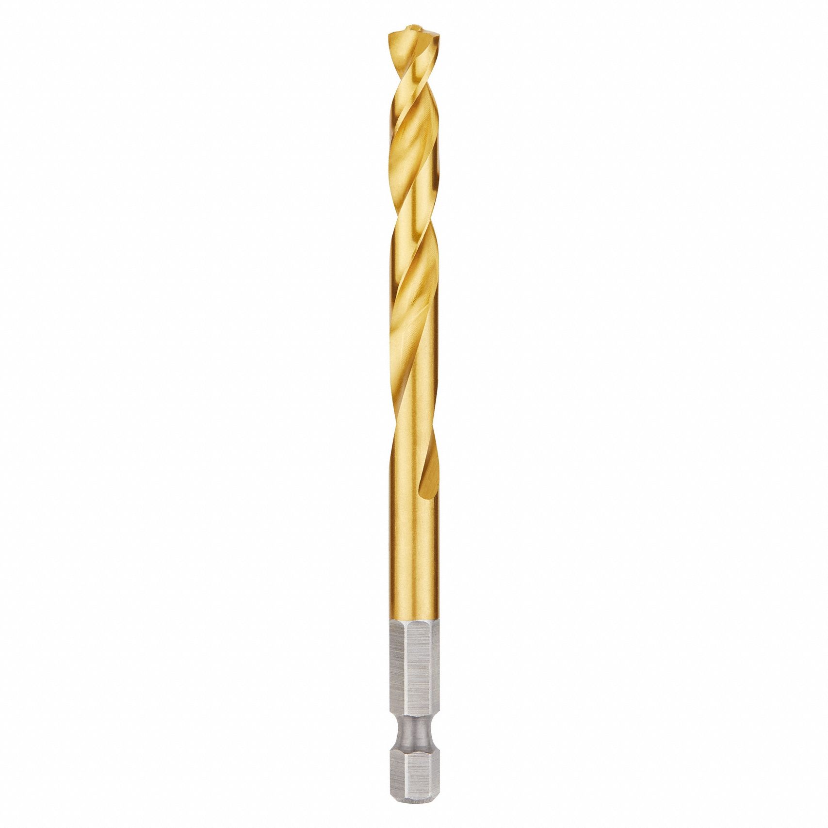 MILWAUKEE, 9/32 in Drill Bit Size, 2 1/2 in Flute Lg, Hex Shank Drill ...