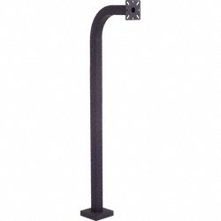 PEDESTAL PRO 48-9C Gooseneck Pedestal,48"H,Black,17 lb. 49Z904