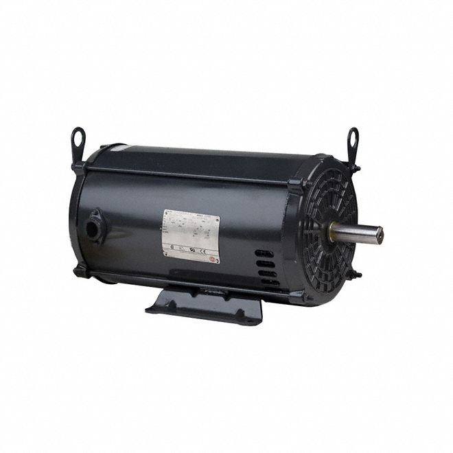 Farm Duty Motor: Single Phase, Rigid Base, Capacitor-Start, 1 1/2 hp, 3, 450 RPM, Auto, B