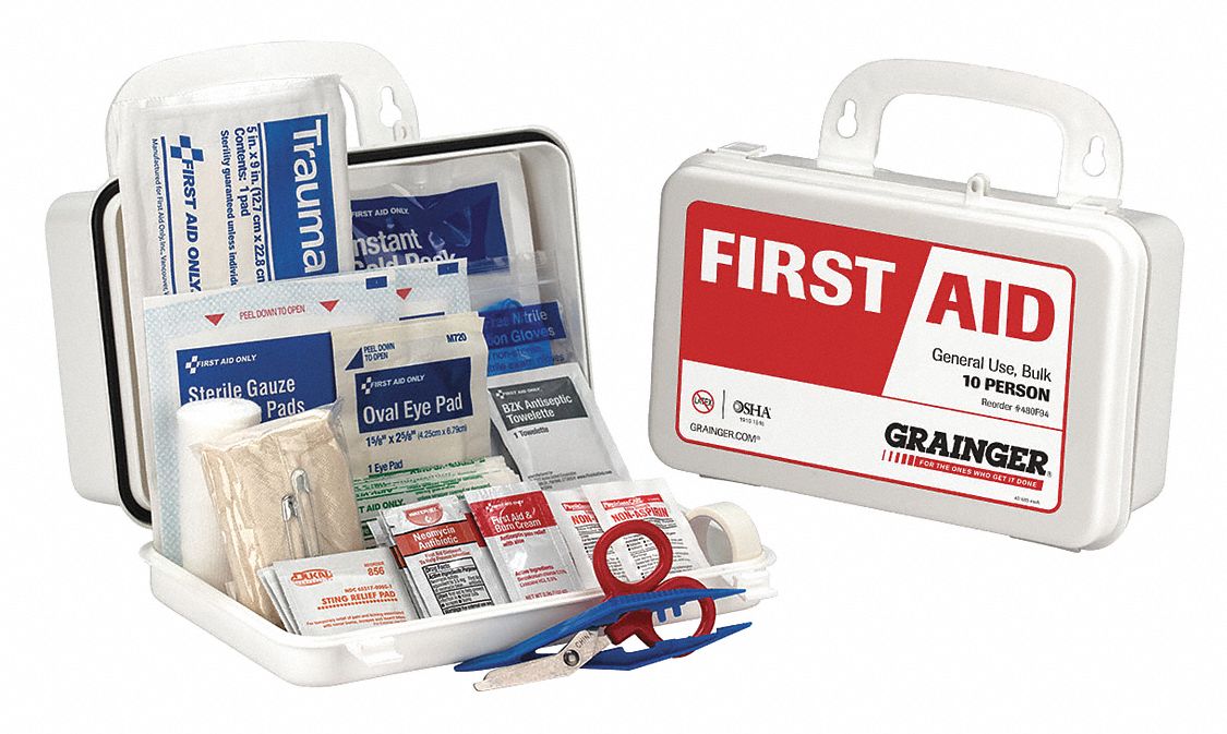 Industrial 10 People Served Per Kit First Aid Kit 480f9459287