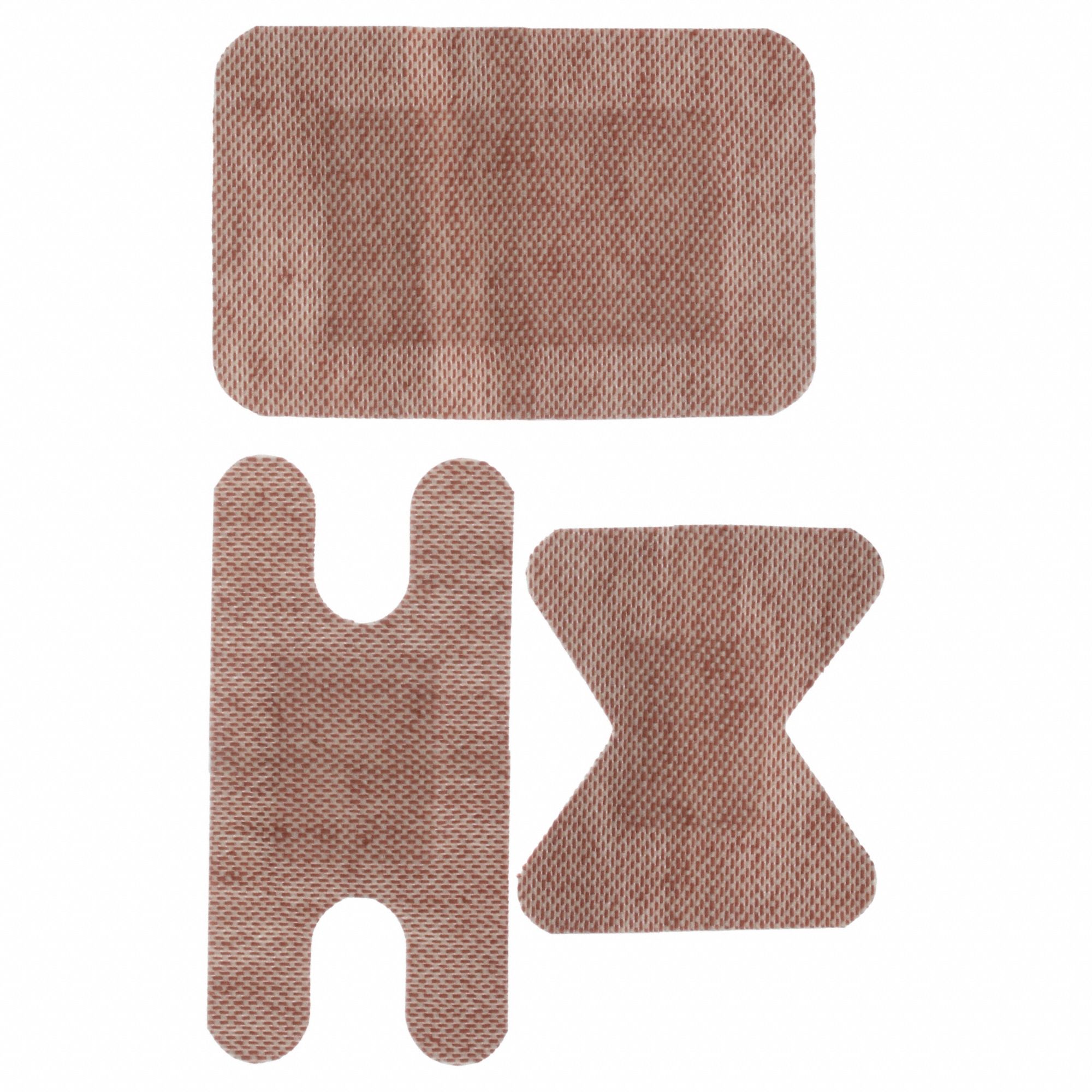 Adhesive Bandage: Fingertip/Knuckle Bandages, 2 in Wd, 3 in Lg, Not Metal Detectable