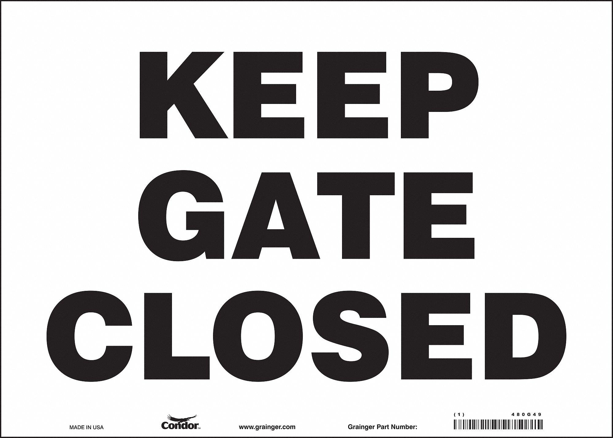 Safety Sign: Vinyl, Adhesive Sign Mounting, 10 in x 14 in Nominal Sign Size, Not Retroreflective