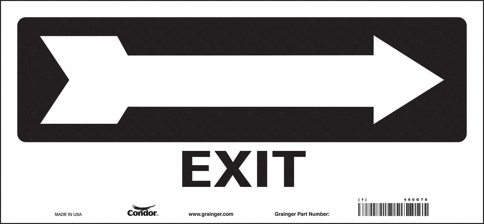 Safety Sign, 6 1/2 in x 14 in, Vinyl