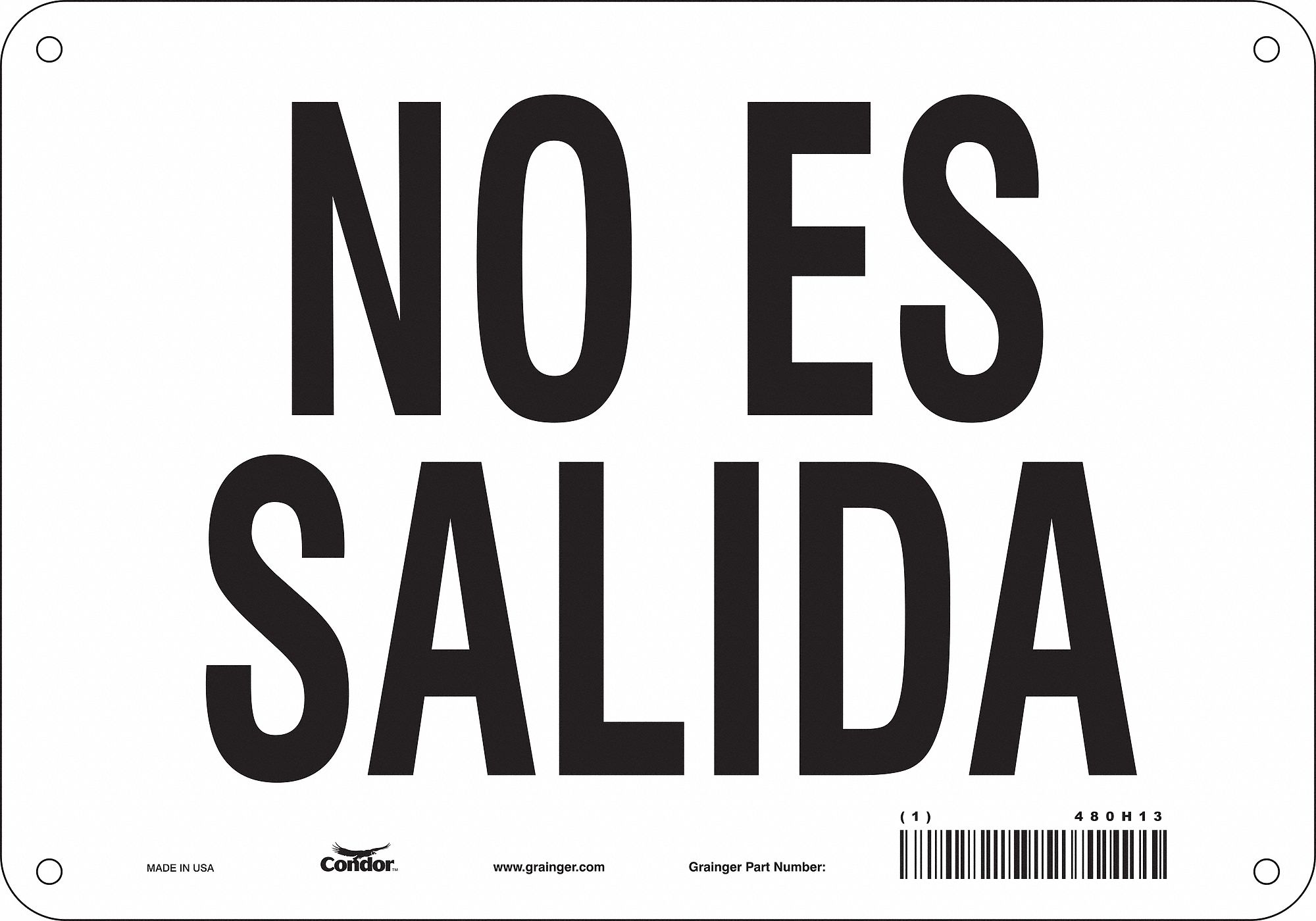 Safety Sign: Vinyl, Adhesive Sign Mounting, 7 in x 10 in Nominal Sign Size, Not Retroreflective