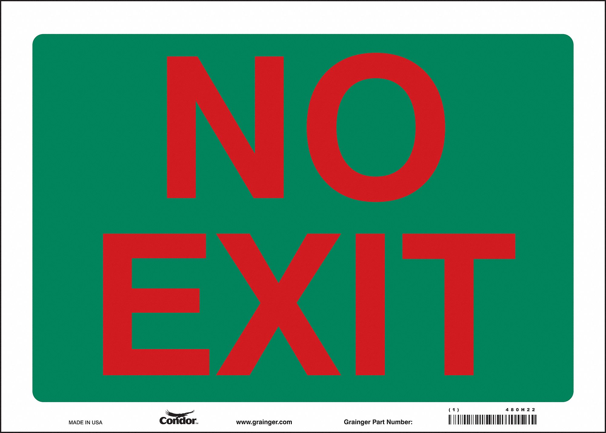 Safety Sign: Vinyl, Adhesive Sign Mounting, 10 in x 14 in Nominal Sign Size, Not Retroreflective