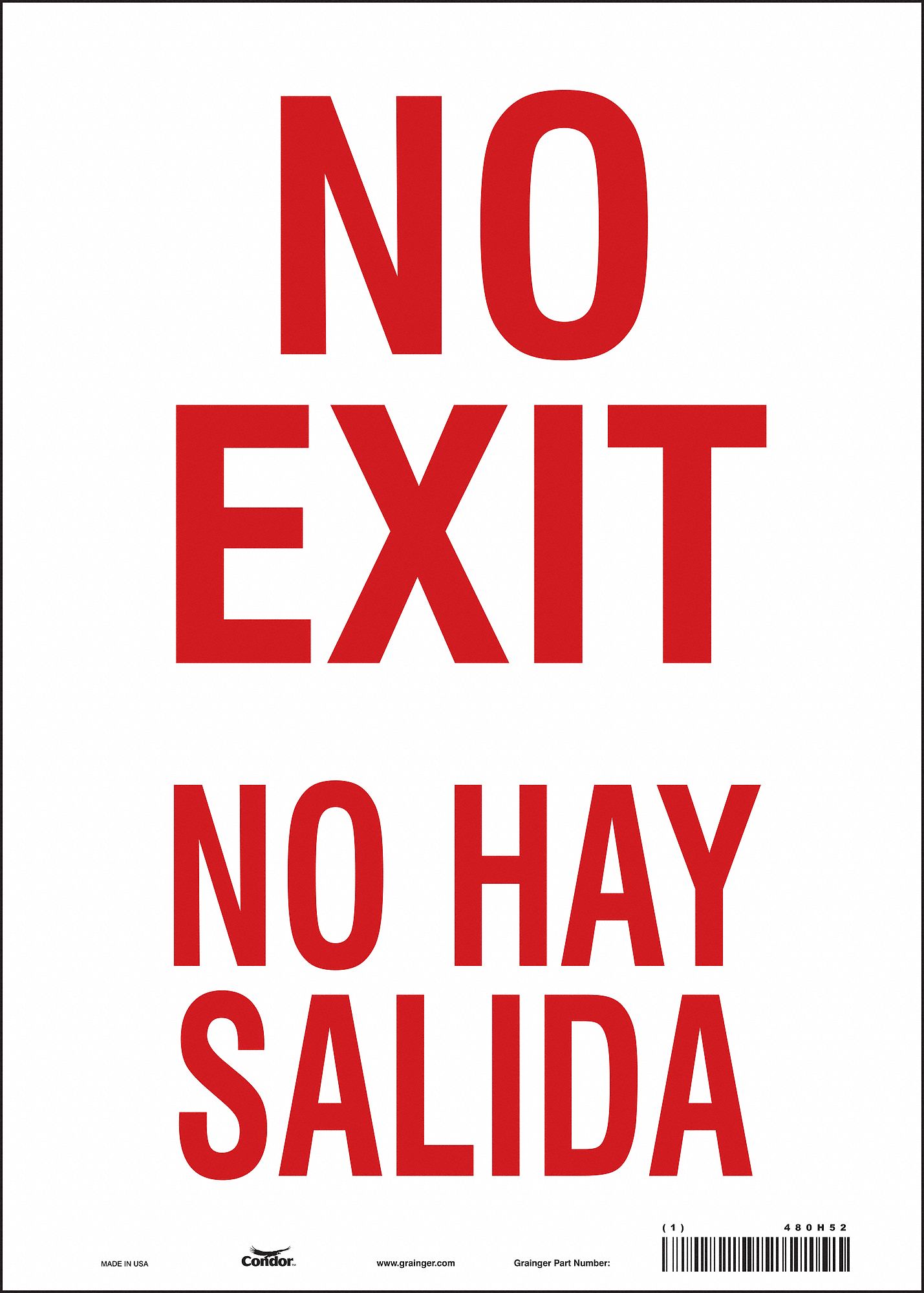 Safety Sign: Vinyl, Adhesive Sign Mounting, 14 in x 10 in Nominal Sign Size, Not Retroreflective