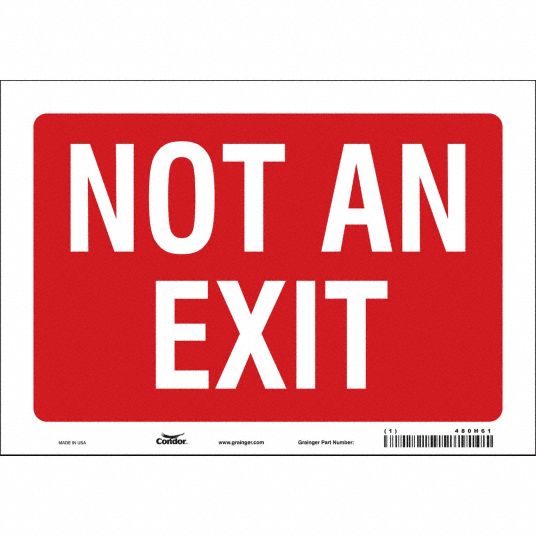 Vinyl, Adhesive Sign Mounting, Safety Sign - 480H61|480H61 - Grainger