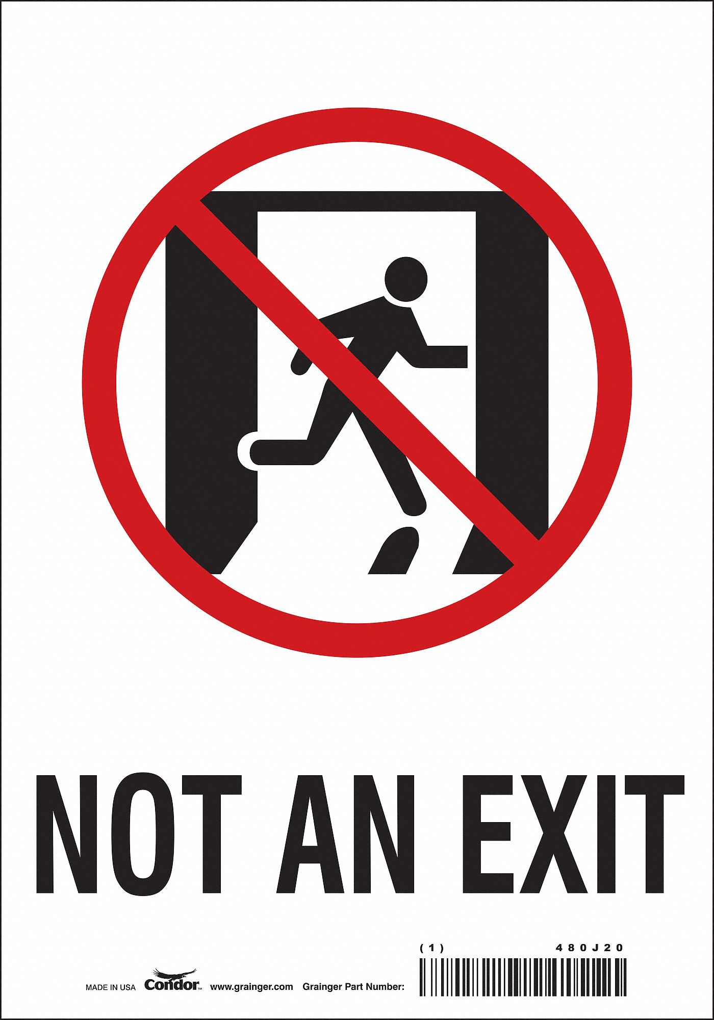 Safety Sign: Vinyl, Adhesive Sign Mounting, 10 in x 7 in Nominal Sign Size, Not Retroreflective