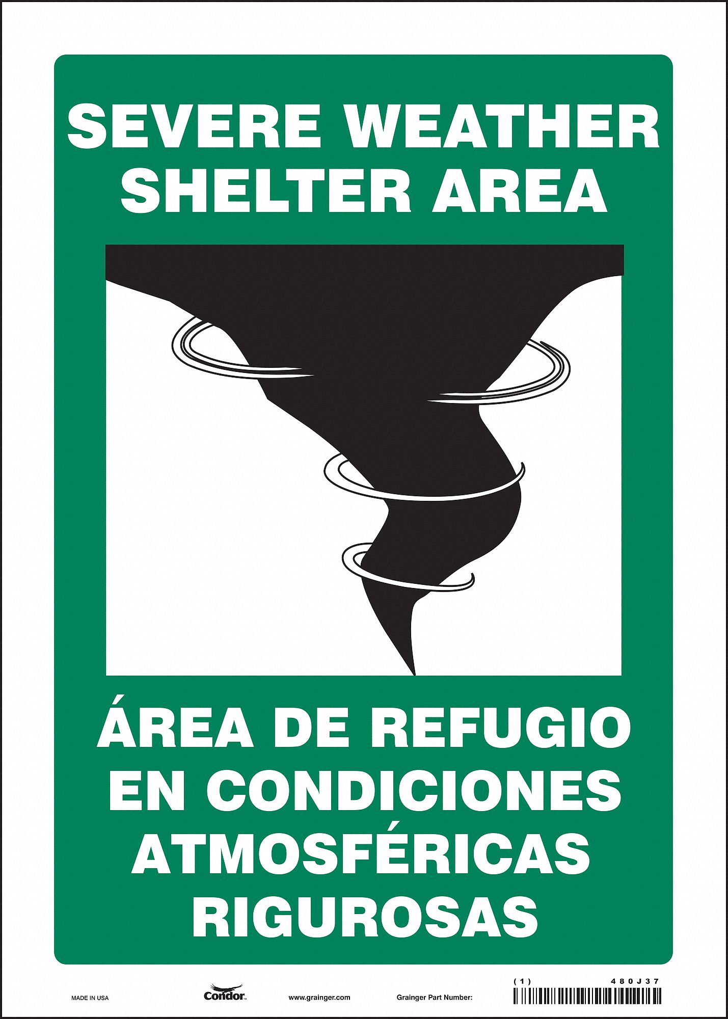 Safety Sign: Vinyl, Adhesive Sign Mounting, 14 in x 10 in Nominal Sign Size, Not Retroreflective