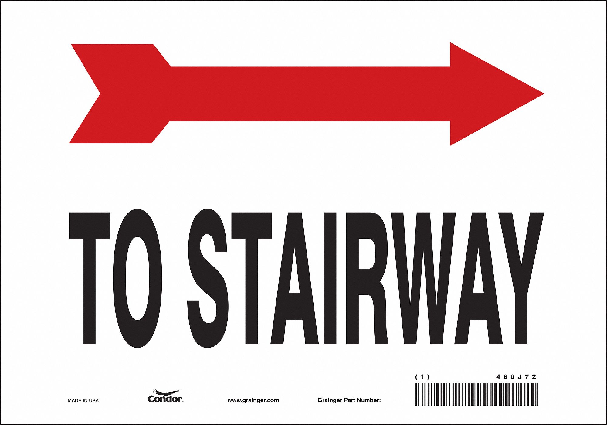 Safety Sign, 7 in x 10 in, Vinyl