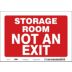 Storage Room Not An Exit Signs