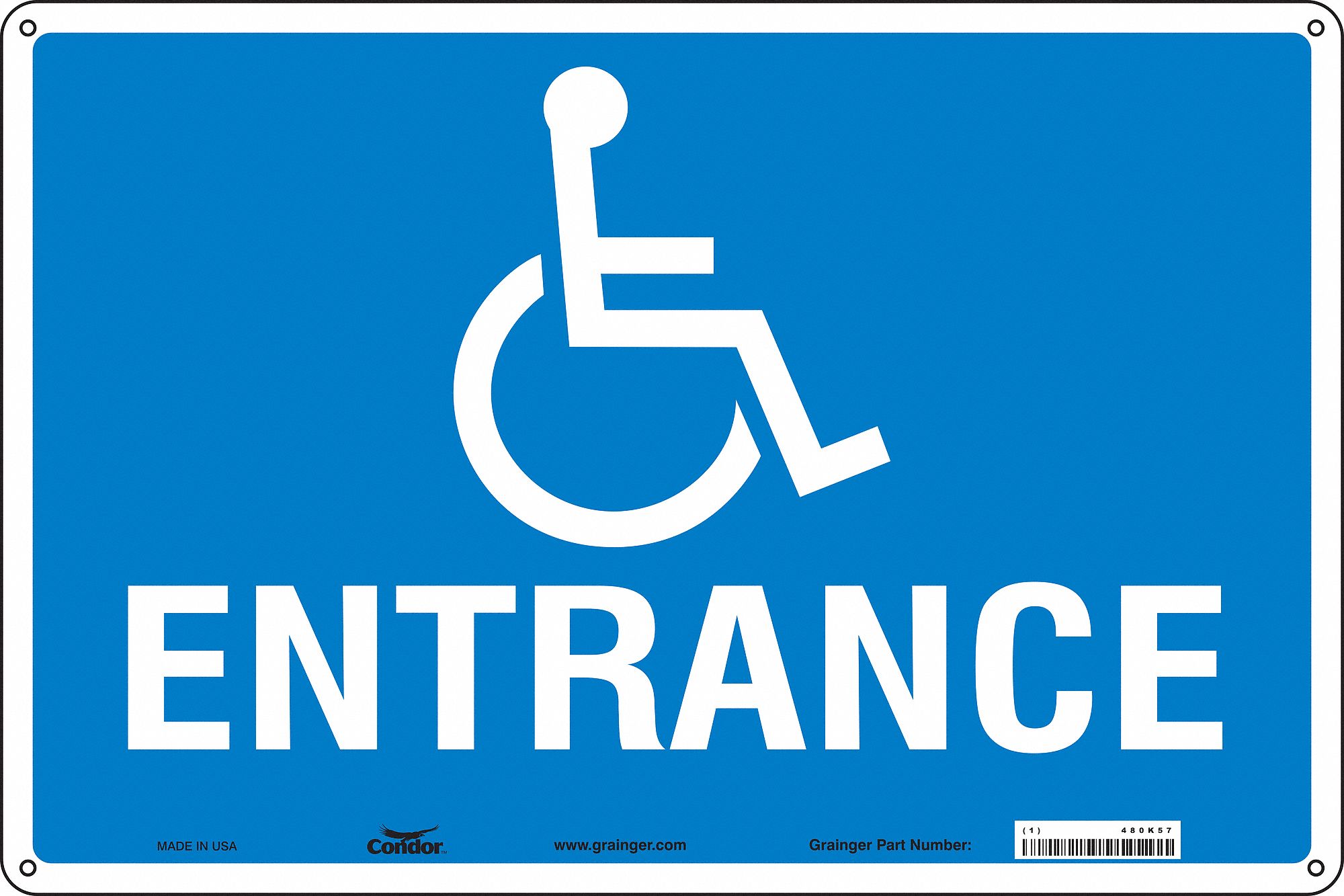 Safety Sign, 12 in x 18 in, Aluminum