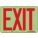 SAFETY SIGN, POLYETHYLENE, MOUNTING HOLES, 7 IN X 10 IN NOMINAL SIGN SIZE, EXIT, EXIT