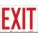 SAFETY SIGN, VINYL, ADHESIVE MOUNT, 10 IN X 14 IN NOMINAL SIGN SIZE, NOT RETROREFLECTIVE, EXIT