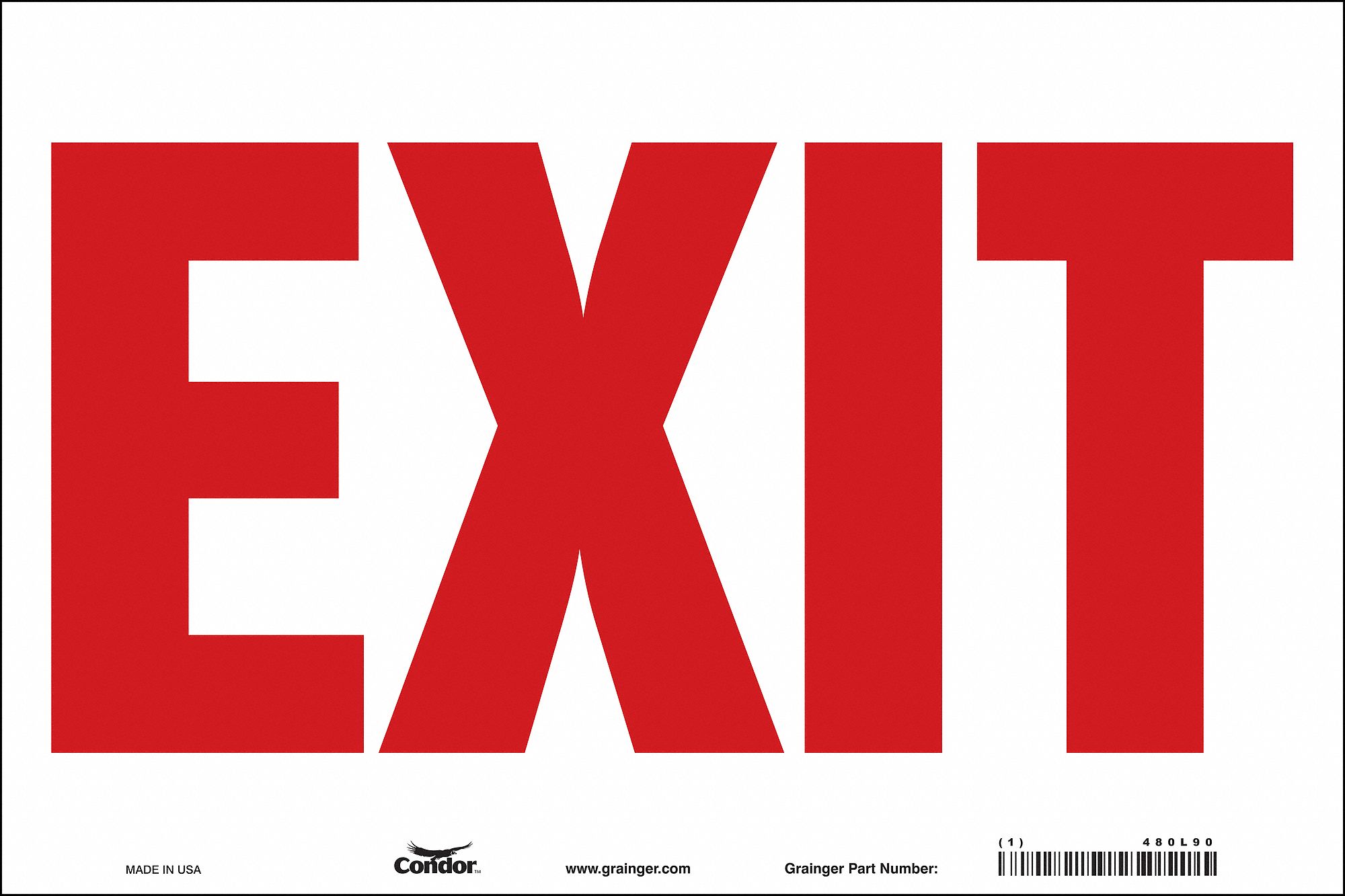 Safety Sign, 24 in x 36 in, Vinyl