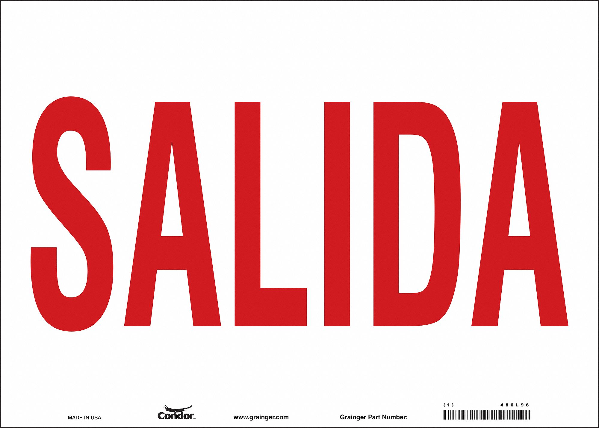 Safety Sign: Vinyl, Adhesive Sign Mounting, 10 in x 14 in Nominal Sign Size, Not Retroreflective