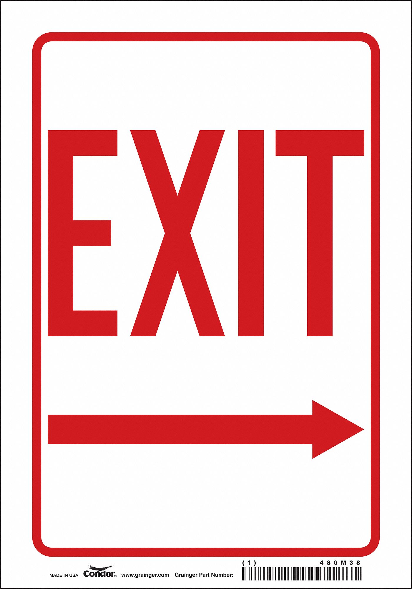 Safety Sign: Vinyl, Adhesive Sign Mounting, 10 in x 7 in Nominal Sign Size, Not Retroreflective