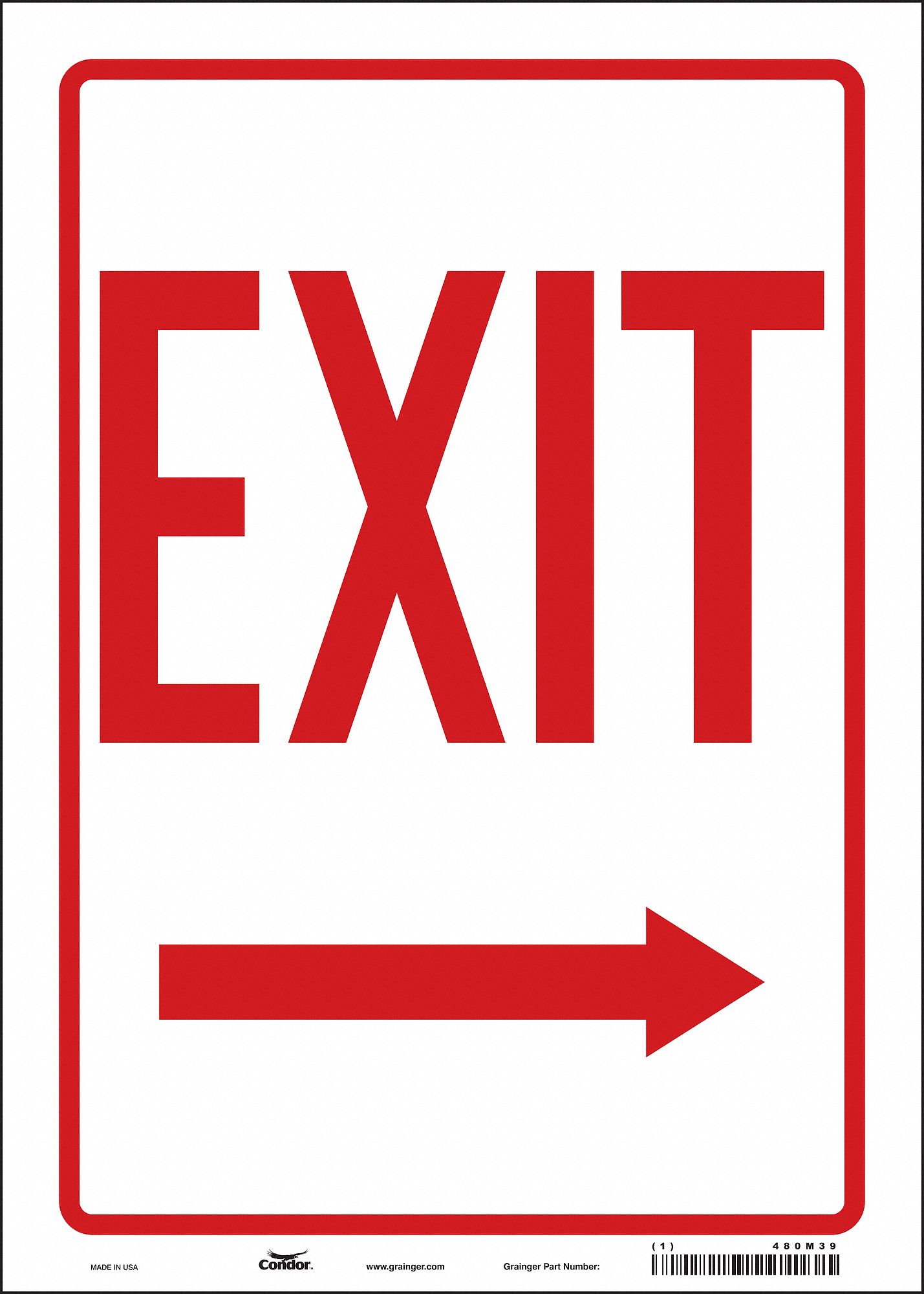 Safety Sign: Vinyl, Adhesive Sign Mounting, 14 in x 10 in Nominal Sign Size, Not Retroreflective
