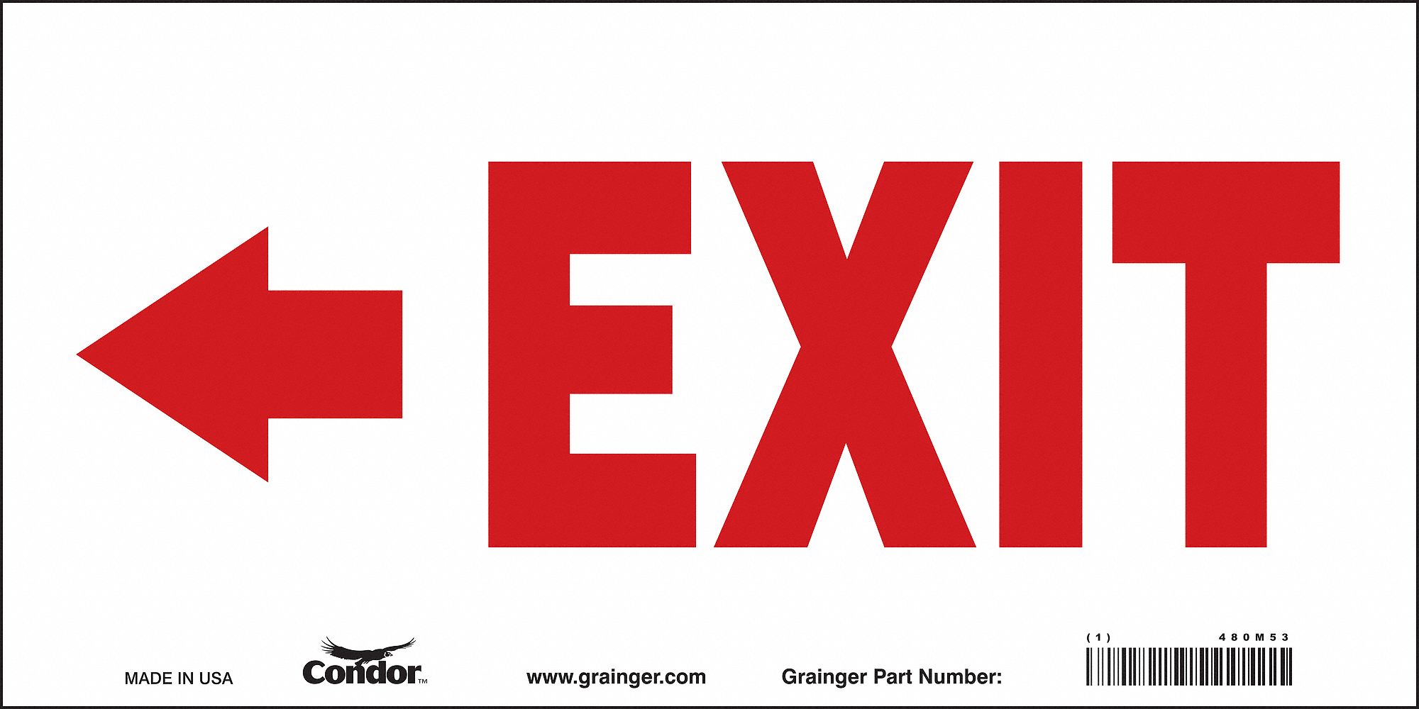 Safety Sign, 7 in x 14 in, Vinyl