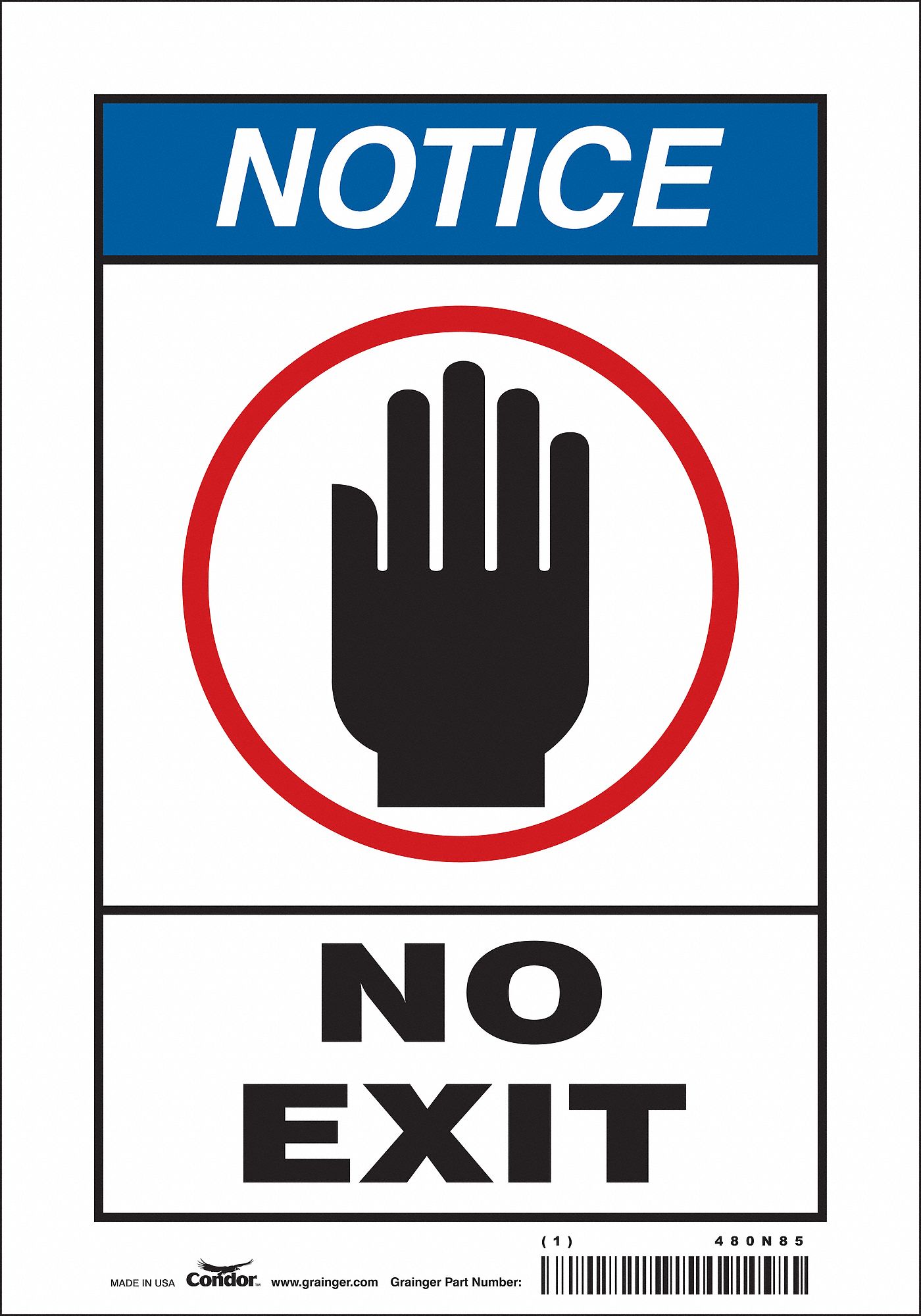 Safety Sign, 10 in x 7 in, Vinyl