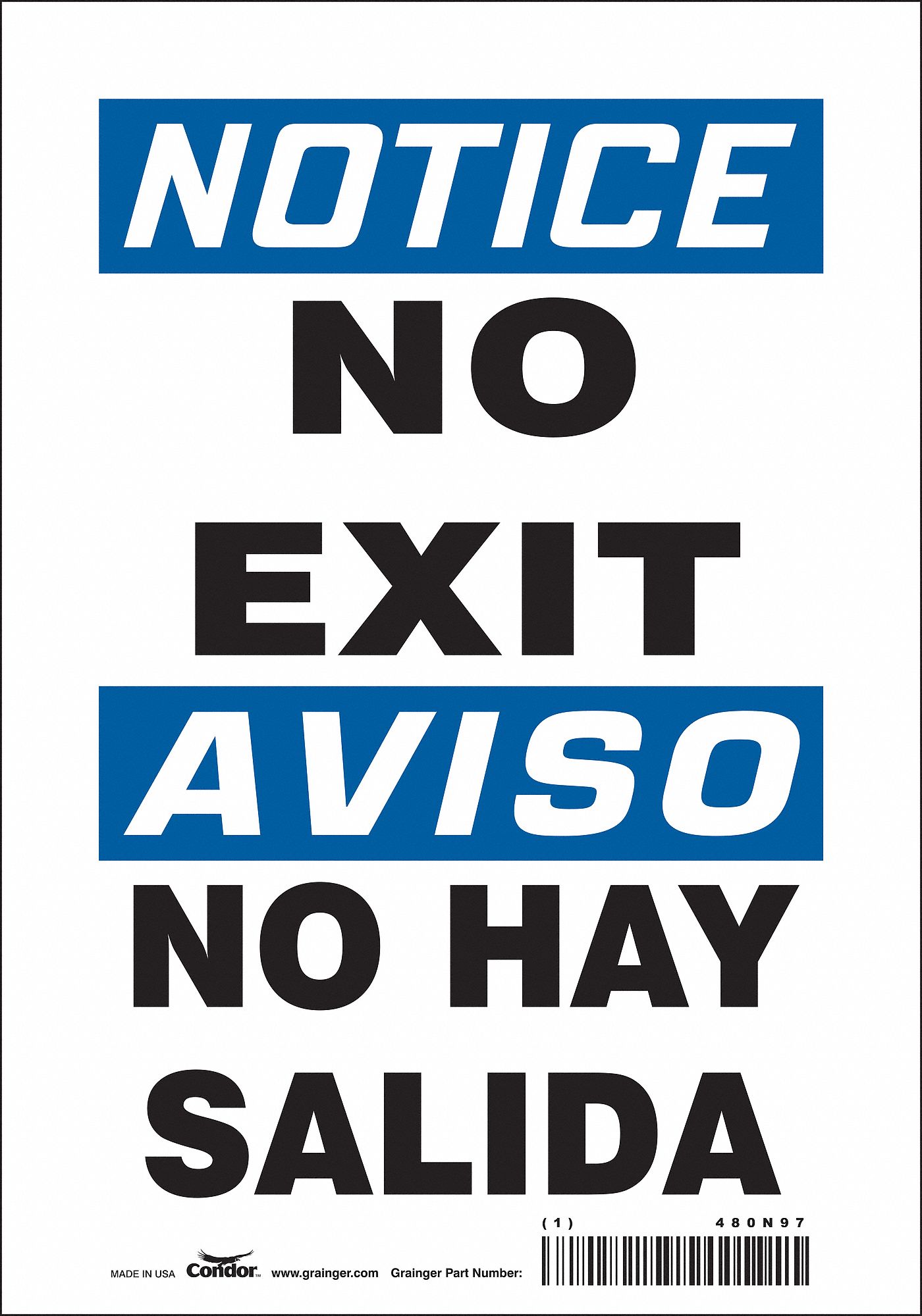 Safety Sign: Vinyl, Adhesive Sign Mounting, 10 in x 7 in Nominal Sign Size, Not Retroreflective