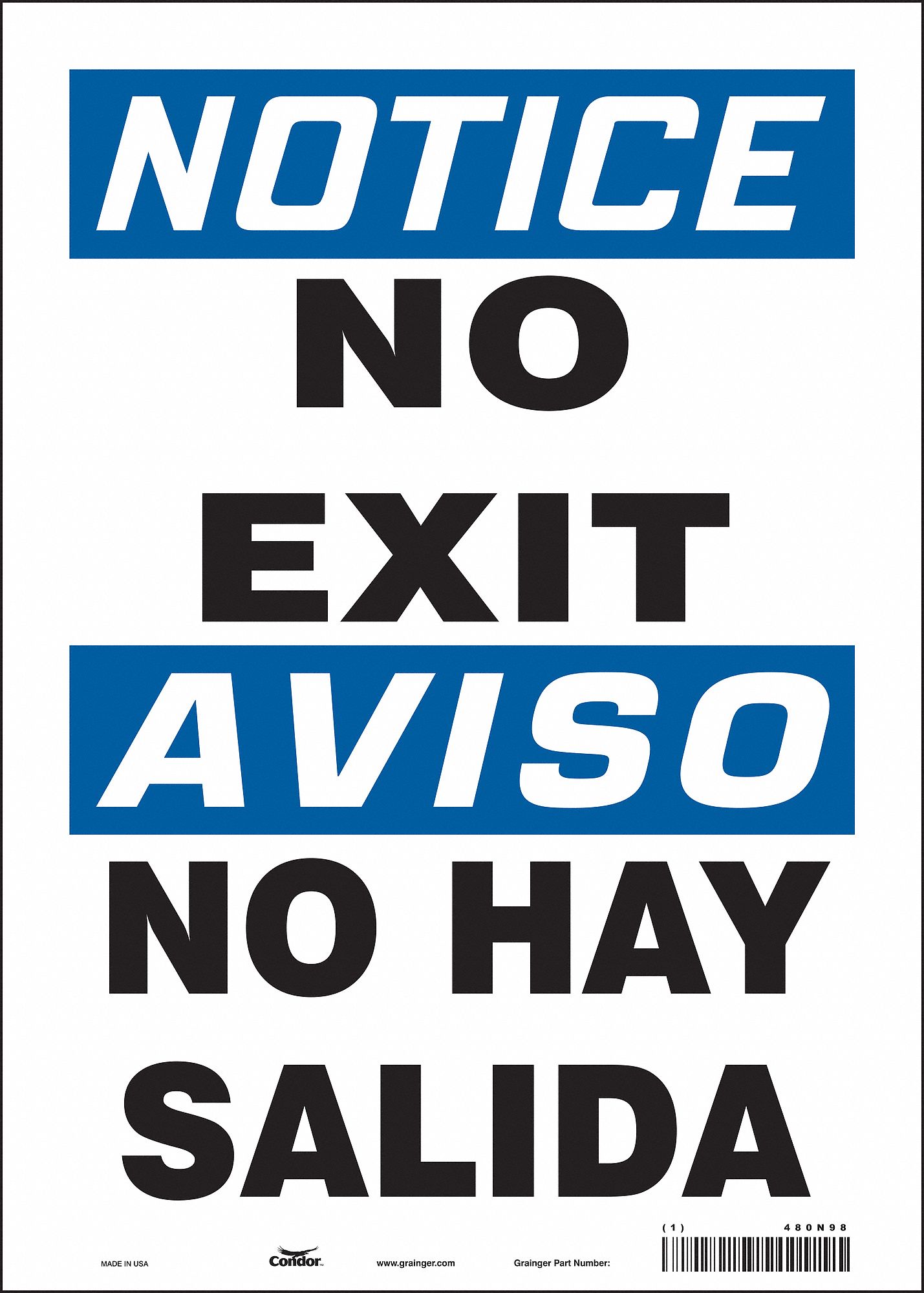 Safety Sign: Vinyl, Adhesive Sign Mounting, 14 in x 10 in Nominal Sign Size, Not Retroreflective