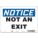 SAFETY SIGN, POLYETHYLENE, MOUNTING HOLES, 7 IN X 10 IN NOMINAL SIGN SIZE, NOT AN EXIT