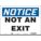 SAFETY SIGN, VINYL, ADHESIVE MOUNT, 10 IN X 14 IN NOMINAL SIGN SIZE, NOT RETROREFLECTIVE, NOT AN EXIT