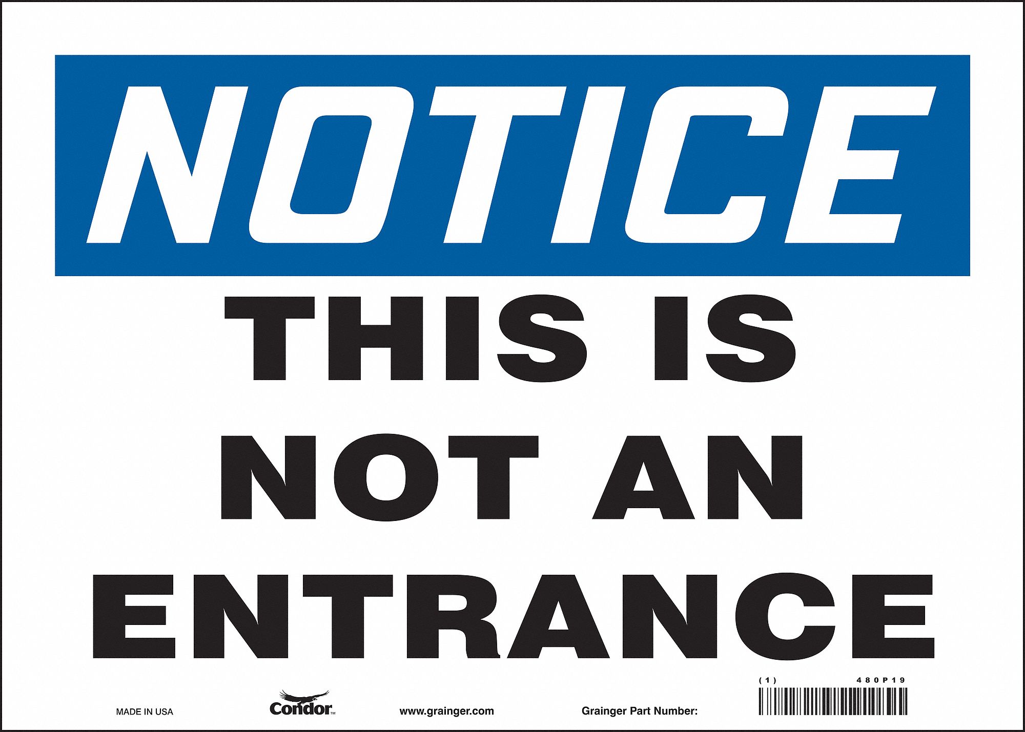 PANNEAU SECURITE,10PO X 14PO,VINYLE