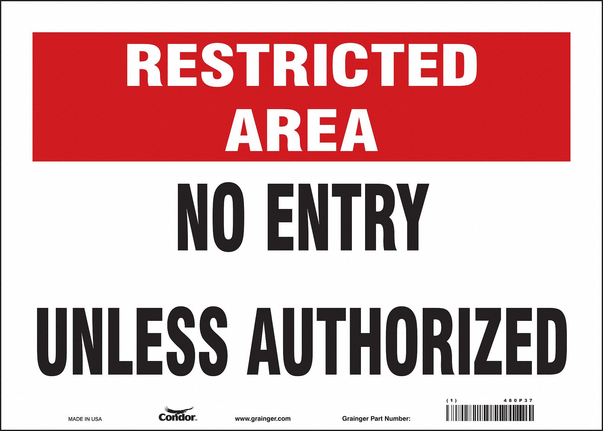 Safety Sign: Vinyl, Adhesive Sign Mounting, 10 in x 14 in Nominal Sign Size, Not Retroreflective